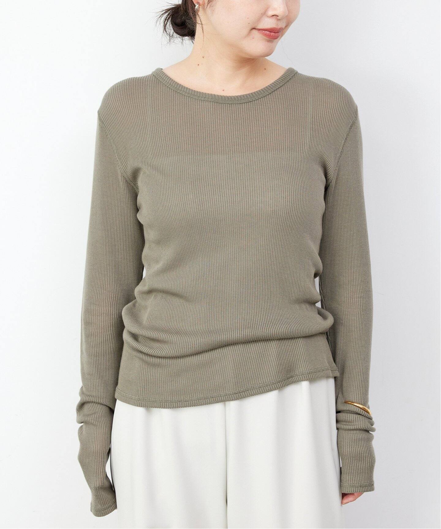 追加テレコ ロングスリーブ プルオーバー（Tシャツ／カットソー  