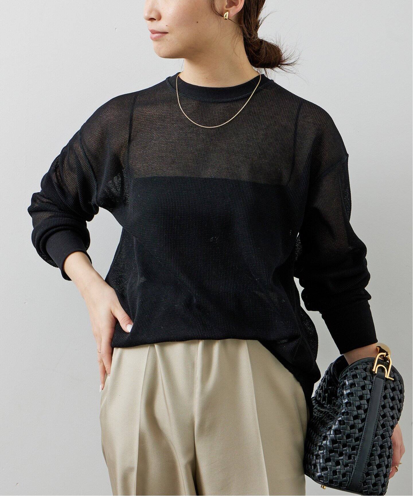 Sheer Waffle Tシャツ（Tシャツ／カットソー）｜Deuxieme Classe  