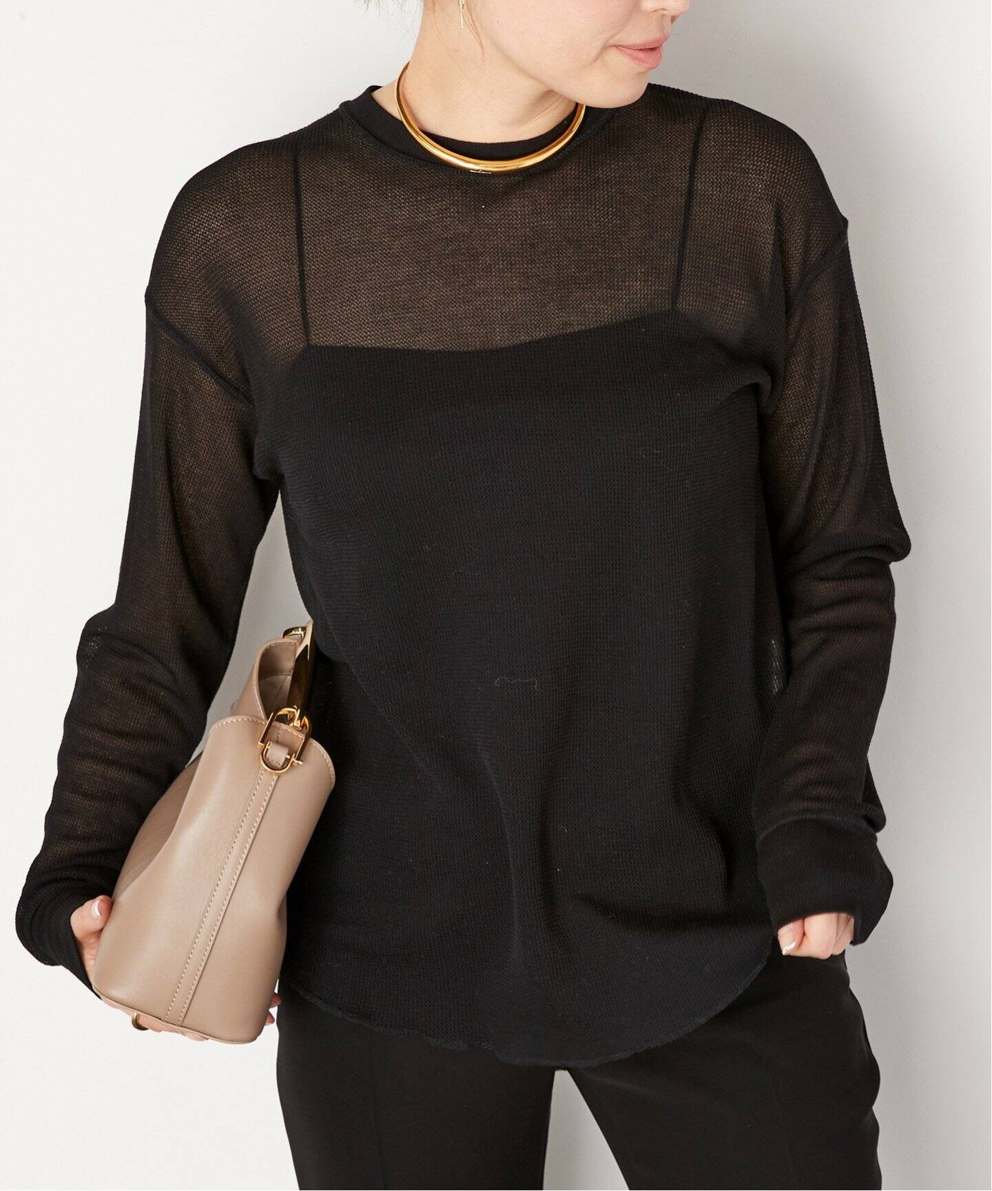 Sheer Waffle Tシャツ（Tシャツ／カットソー）｜Deuxieme Classe  