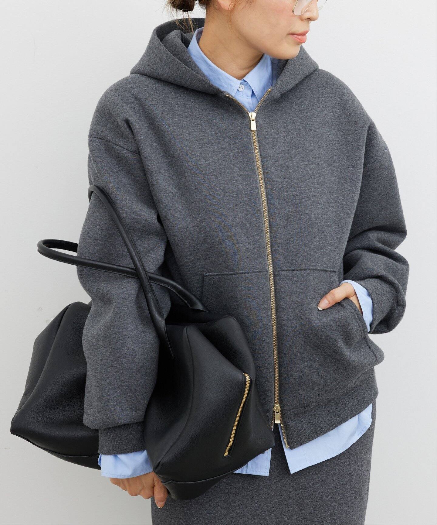 Oversized ジップ フーディー（パーカー）｜Deuxieme Classe 