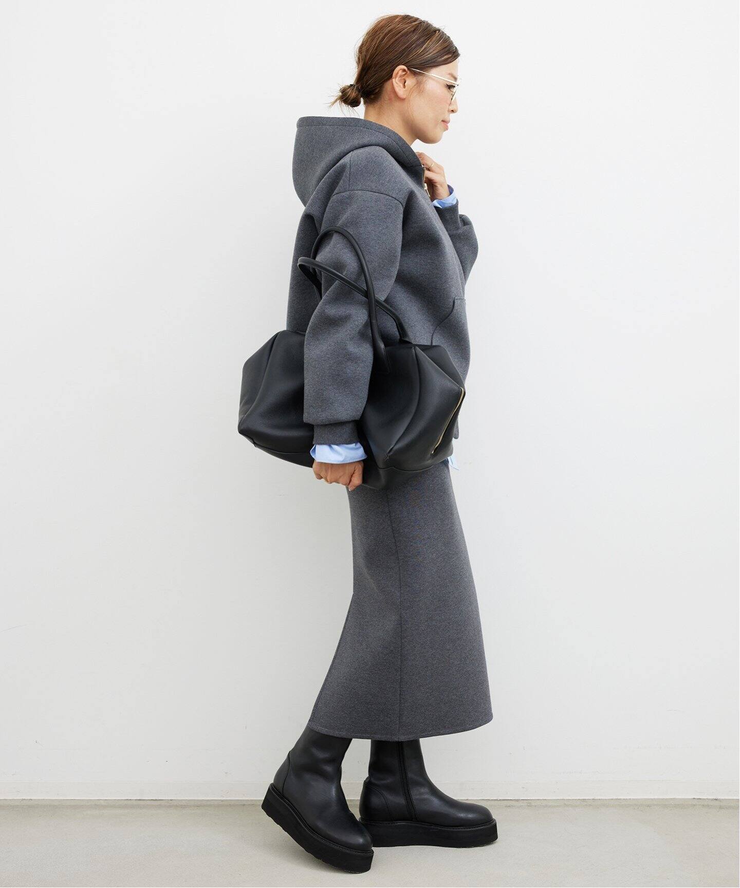 Oversized ジップ フーディー（パーカー）｜Deuxieme Classe 
