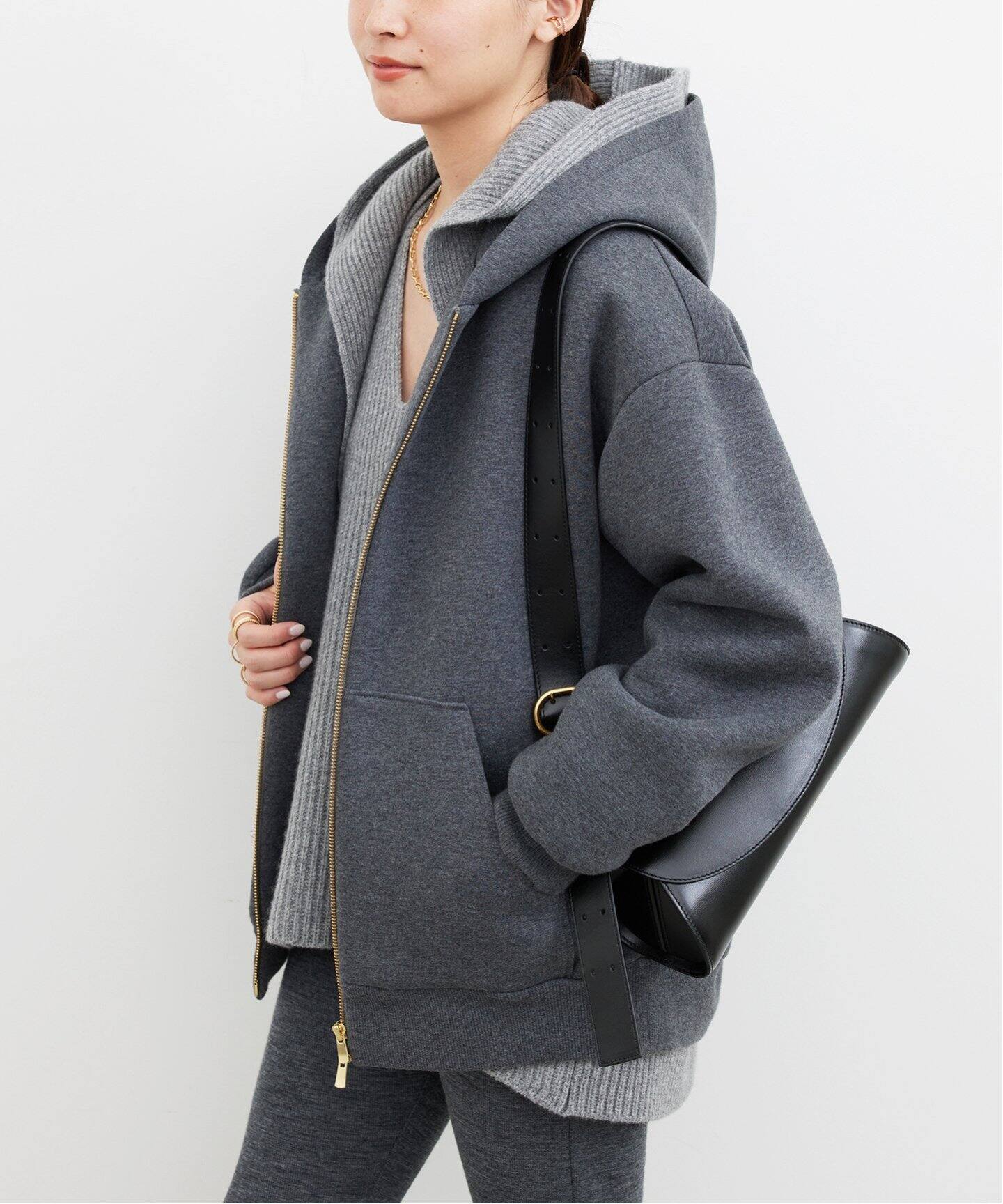 Oversized ジップ フーディー（パーカー）｜Deuxieme Classe 