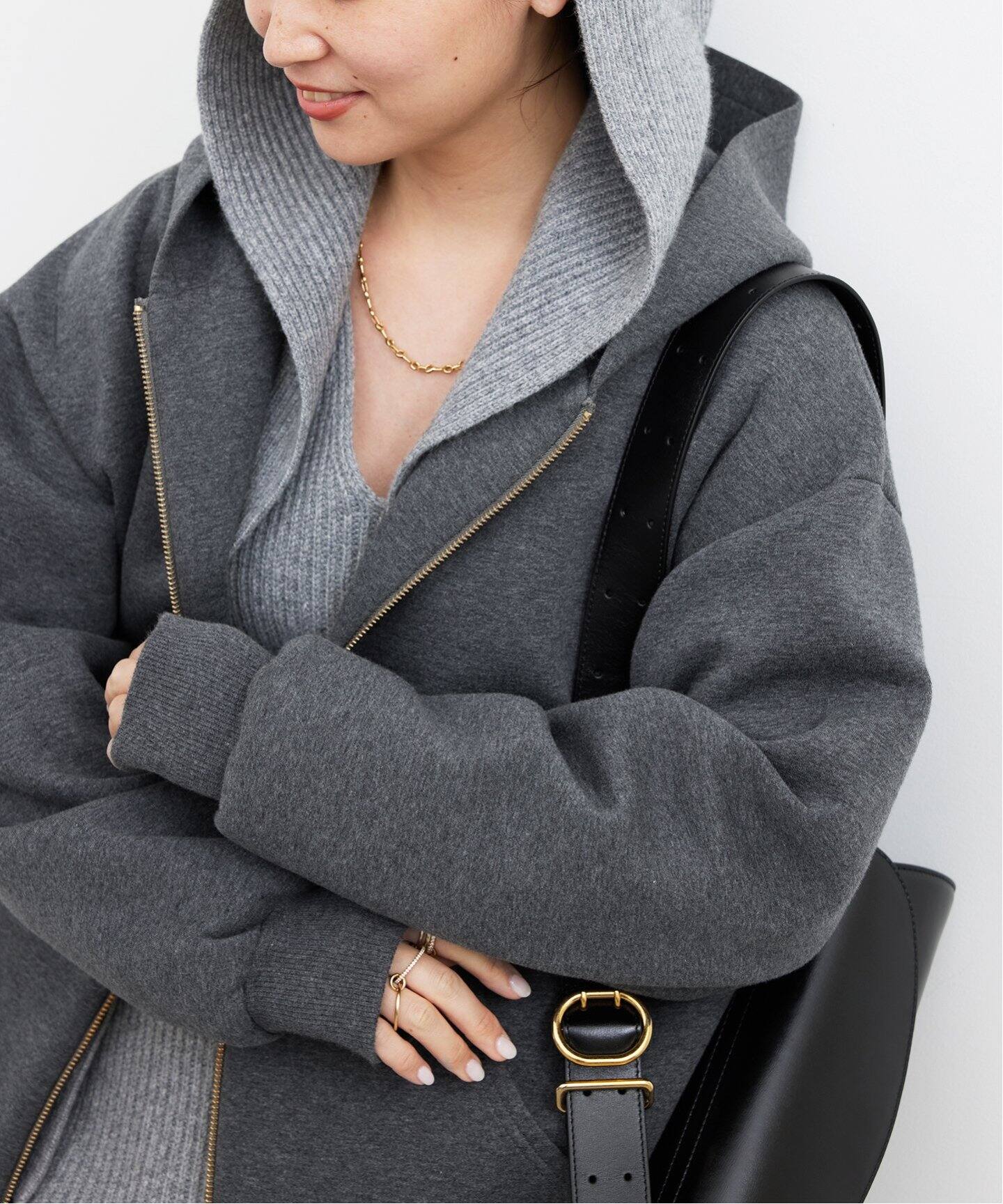 Oversized ジップ フーディー（パーカー）｜Deuxieme Classe 