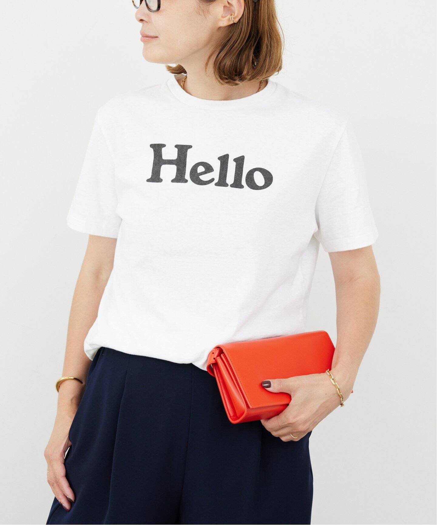MADISONBLUE / マディソンブルー】HELLO クルーネック Tシャツ（T  