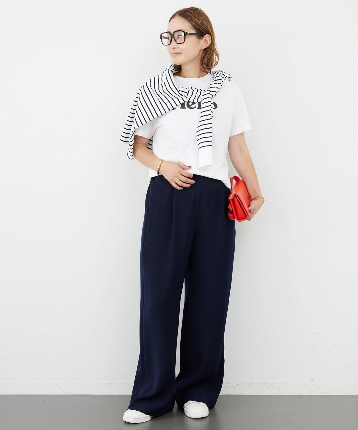 MADISONBLUE / マディソンブルー】HELLO クルーネック Tシャツ（T  