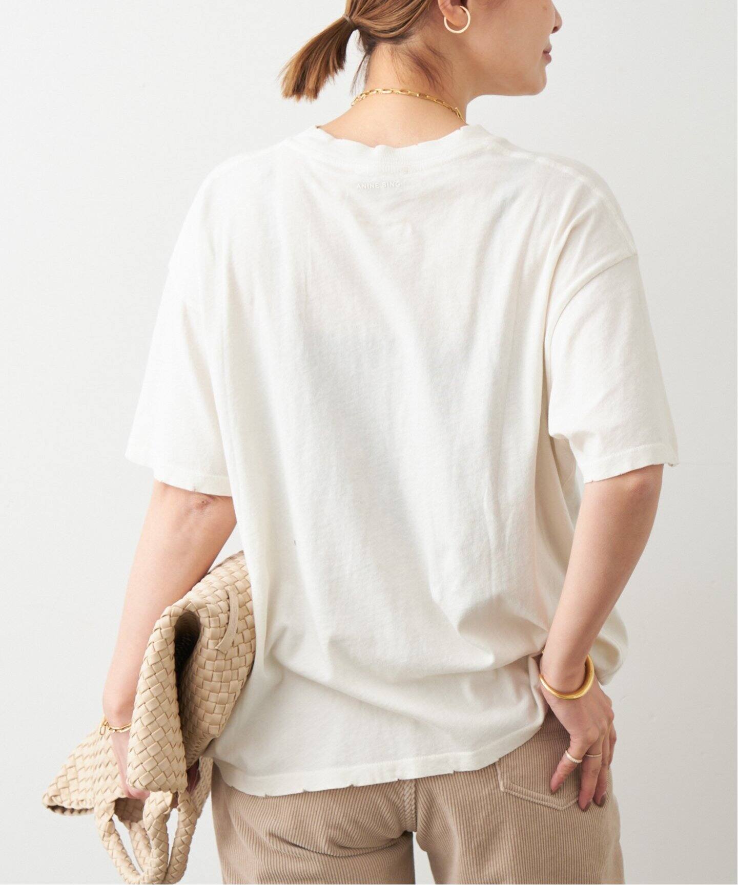 ANINE BING/アニン ビン】CADE Tシャツ（Tシャツ／カットソー  