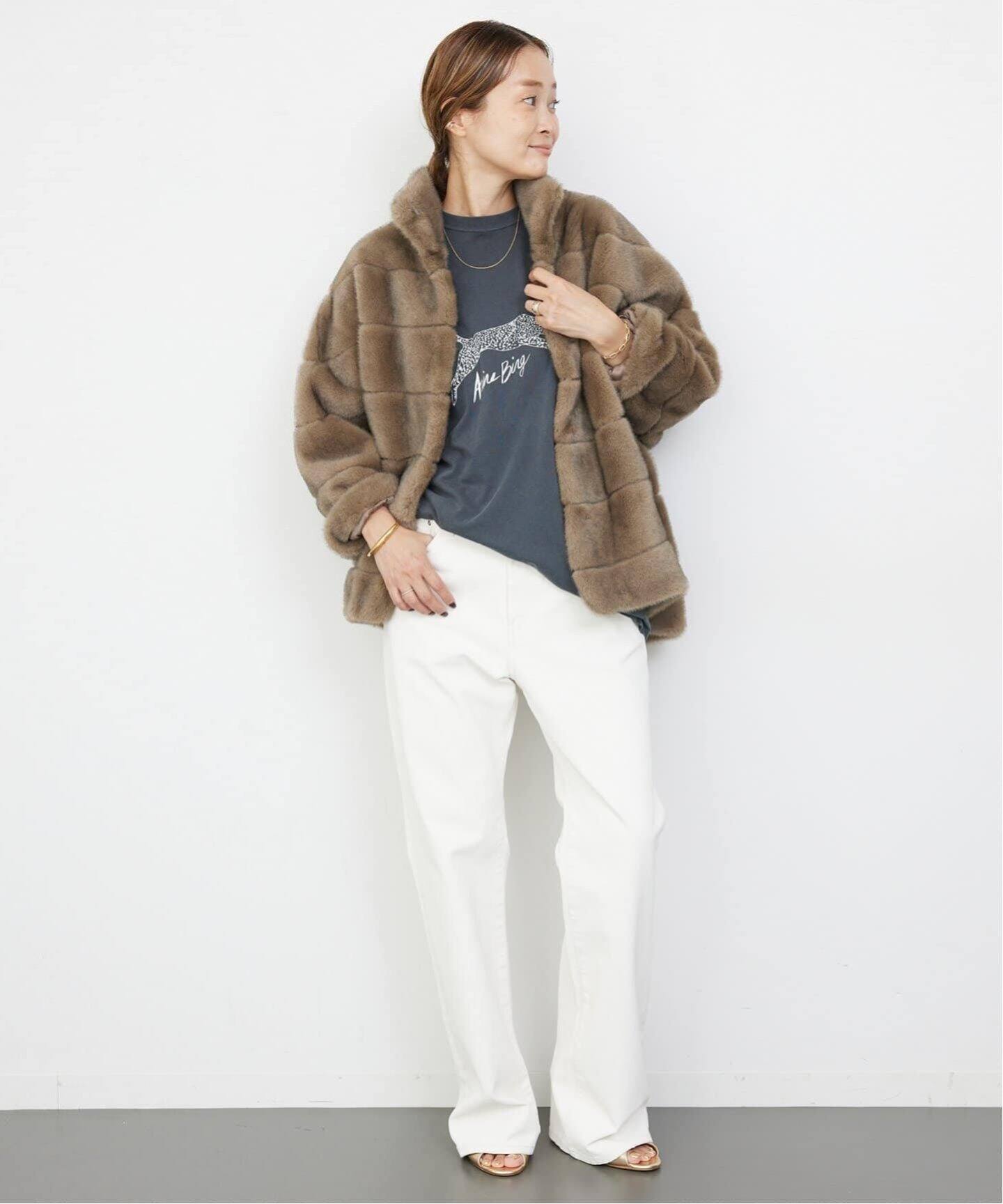 追加【ANINE BING/アニン ビン】 LEOPARD Tシャツ（Tシャツ 
