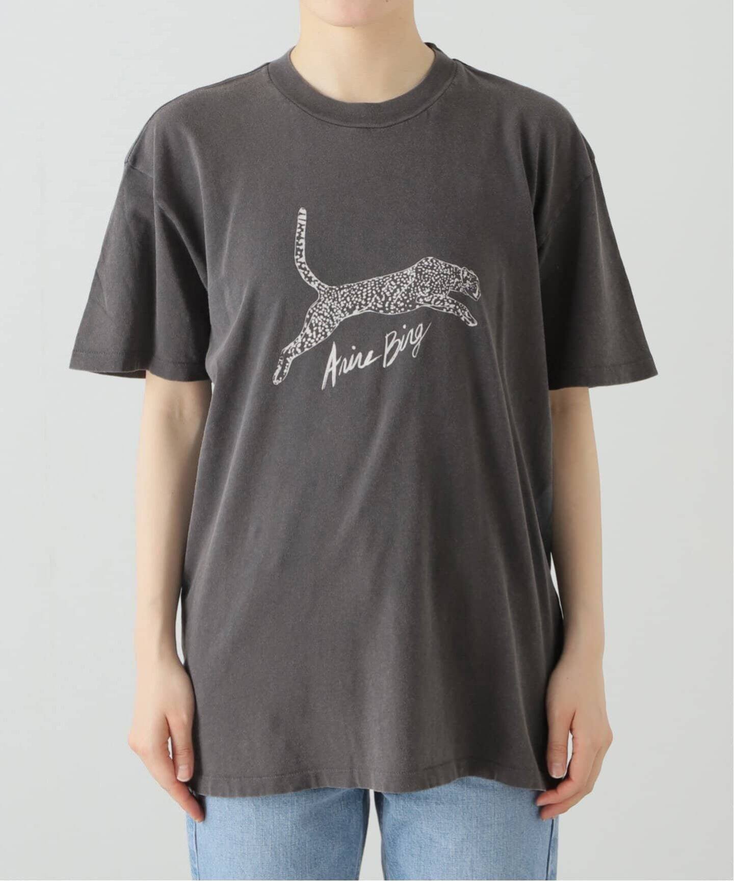 追加【ANINE BING/アニン ビン】 LEOPARD Tシャツ（Tシャツ 