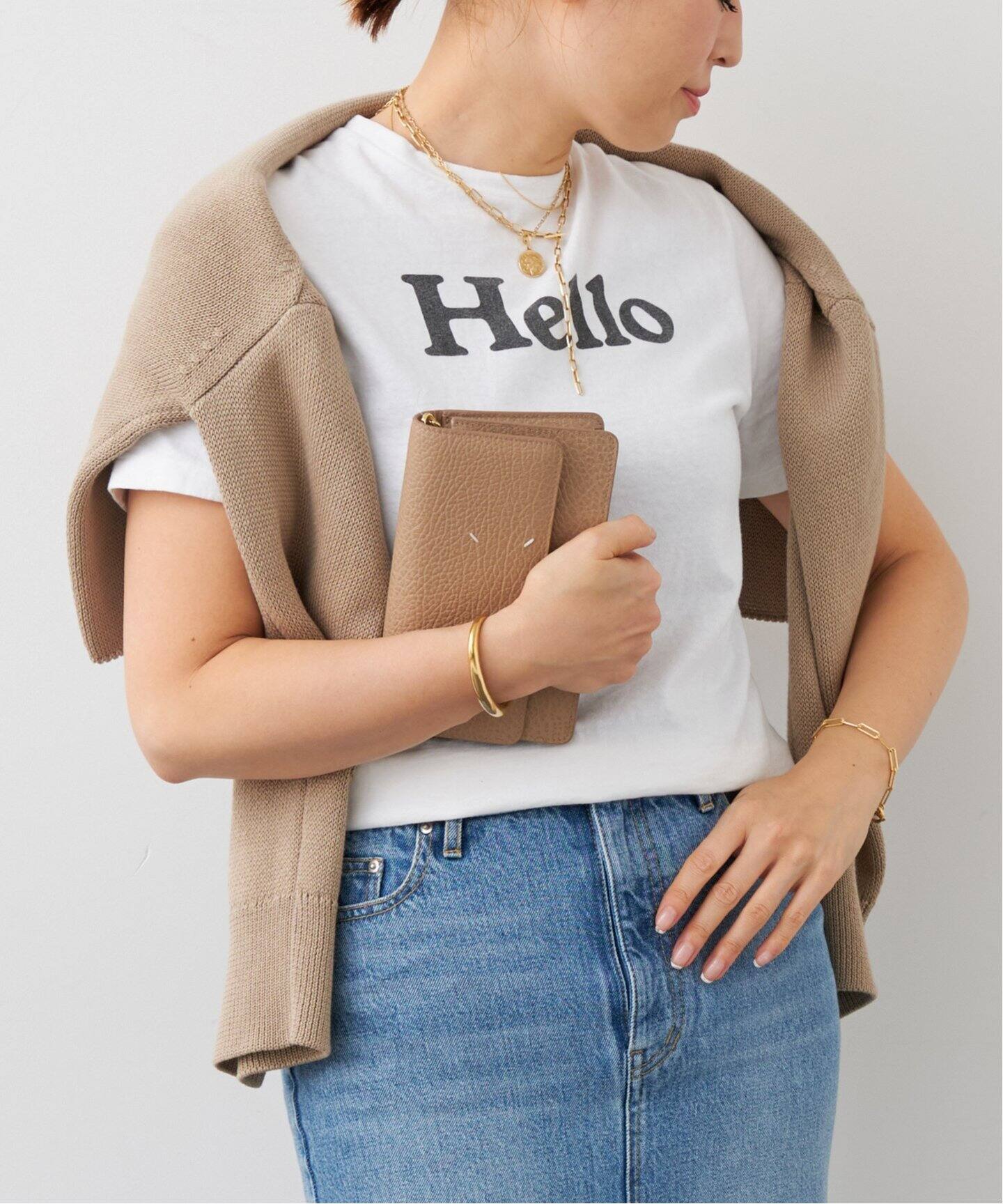 MADISONBLUE/マディソンブルー】 HELLO Tシャツ（Tシャツ／カットソー  