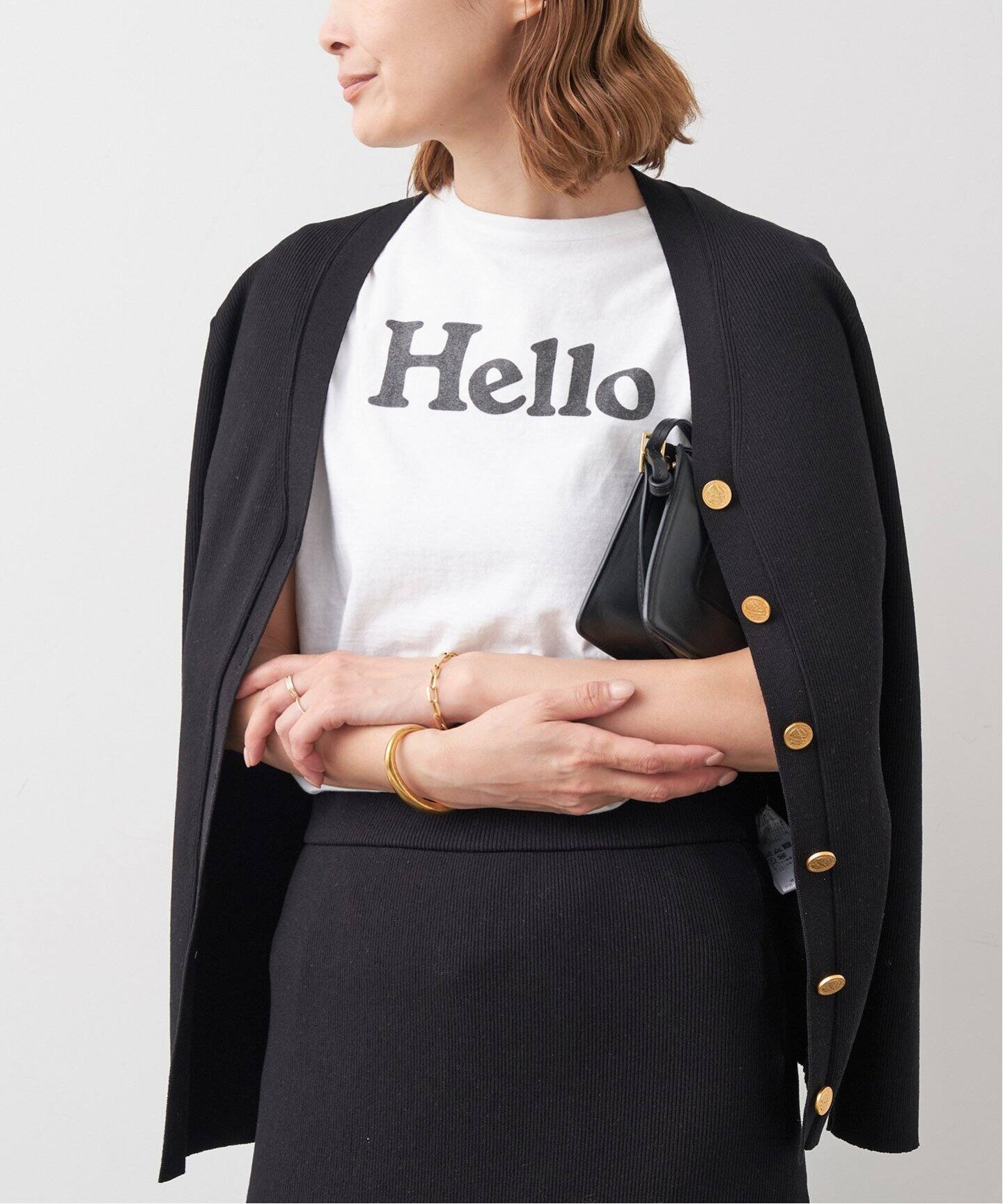 MADISONBLUE/マディソンブルー】 HELLO Tシャツ（Tシャツ／カットソー 
