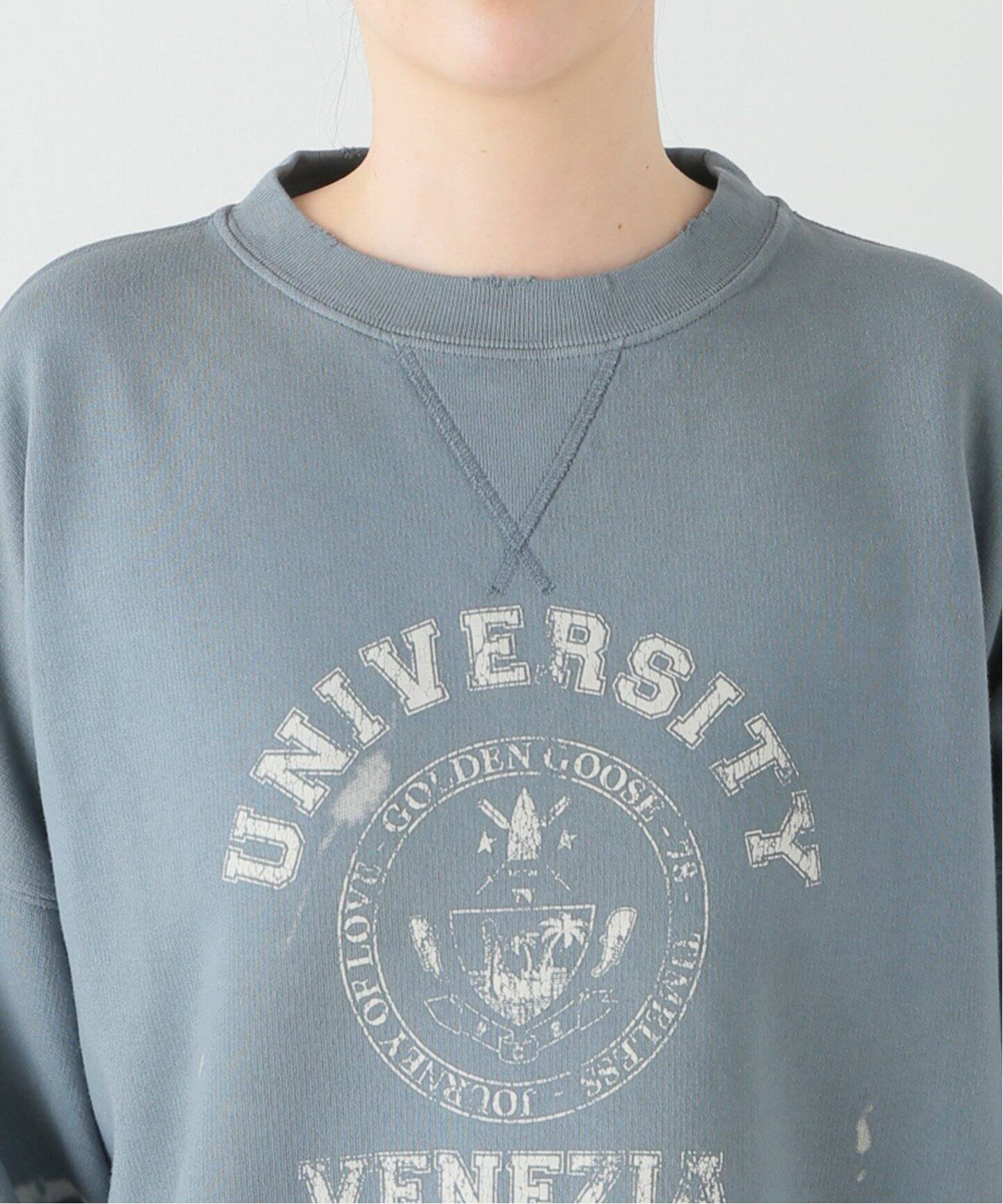GOLDEN GOOSE / ゴールデングース】 JOURNEY CREW NECK VINTAGE 