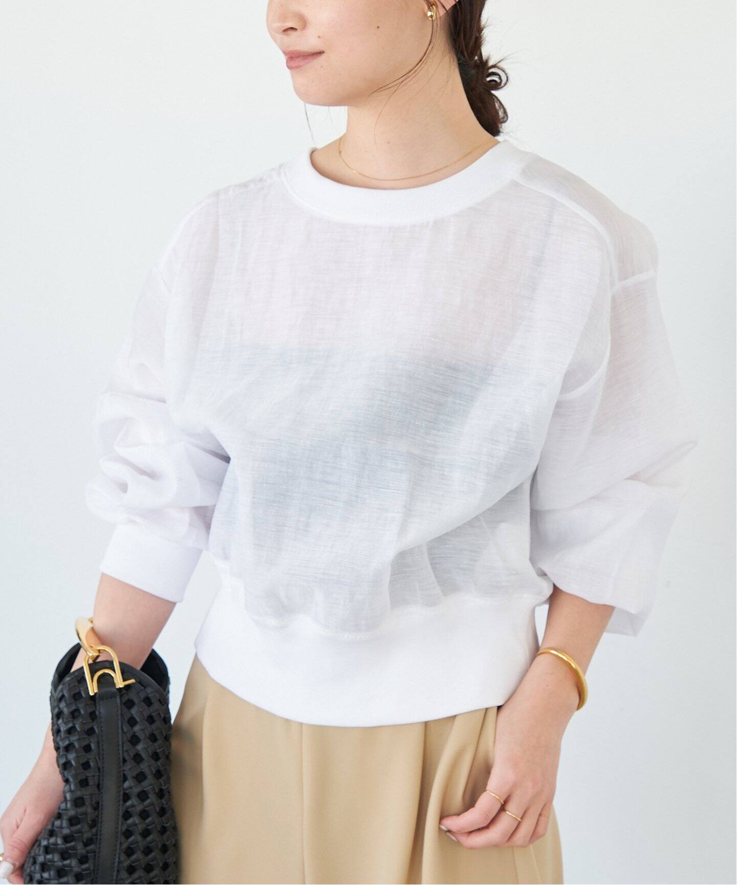 THE LOOM/ザ ルーム】 LINEN プルオーバー（Tシャツ／カットソー  