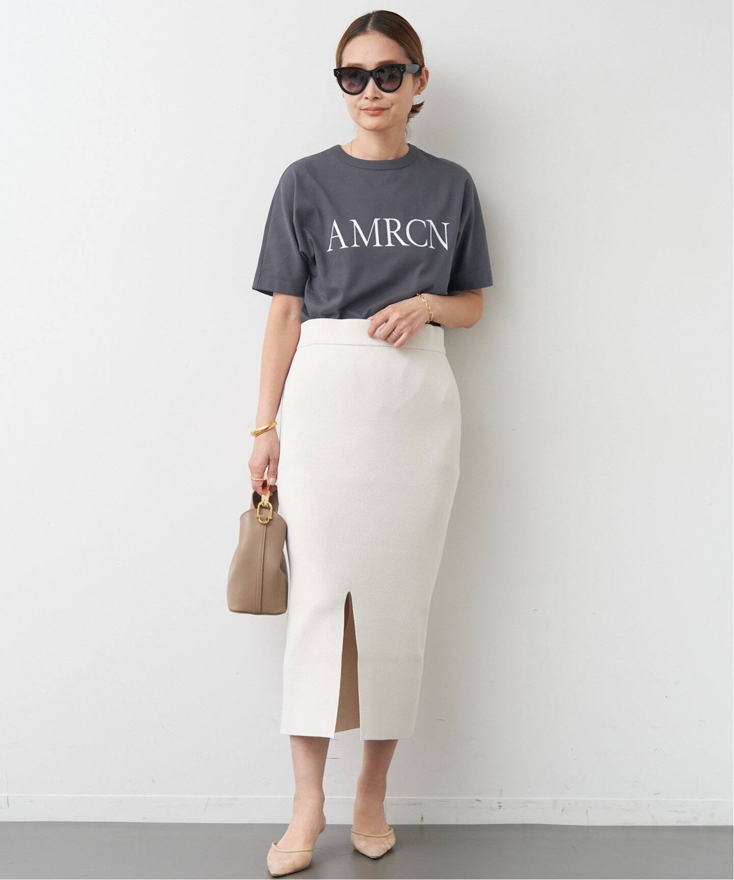 AMERICANA/アメリカーナ】AMRCN Tシャツ（Tシャツ／カットソー  