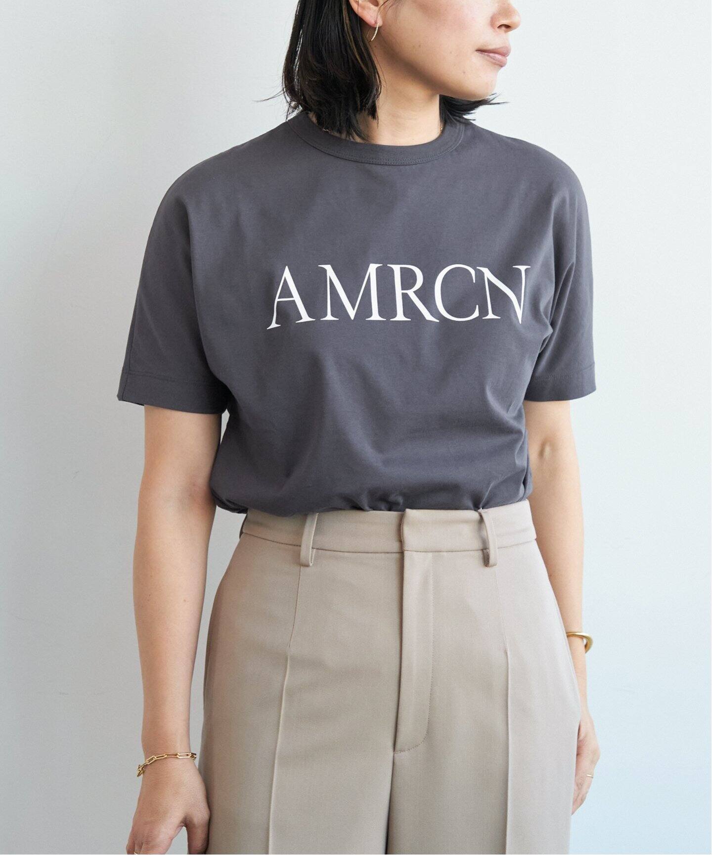 AMERICANA/アメリカーナ】AMRCN Tシャツ（Tシャツ／カットソー 