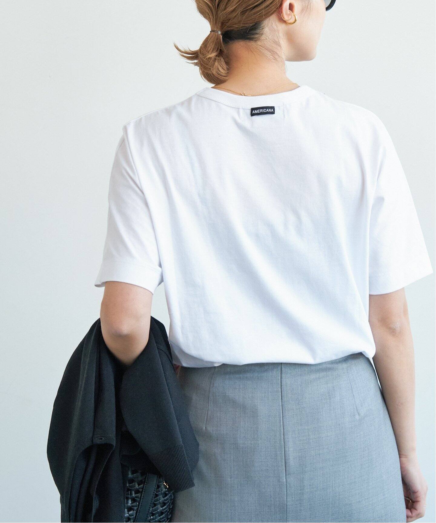 AMERICANA/アメリカーナ】AMRCN Tシャツ（Tシャツ／カットソー  