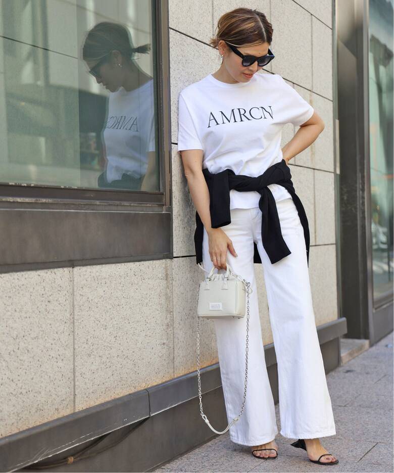 AMERICANA/アメリカーナ】AMRCN Tシャツ（Tシャツ／カットソー  