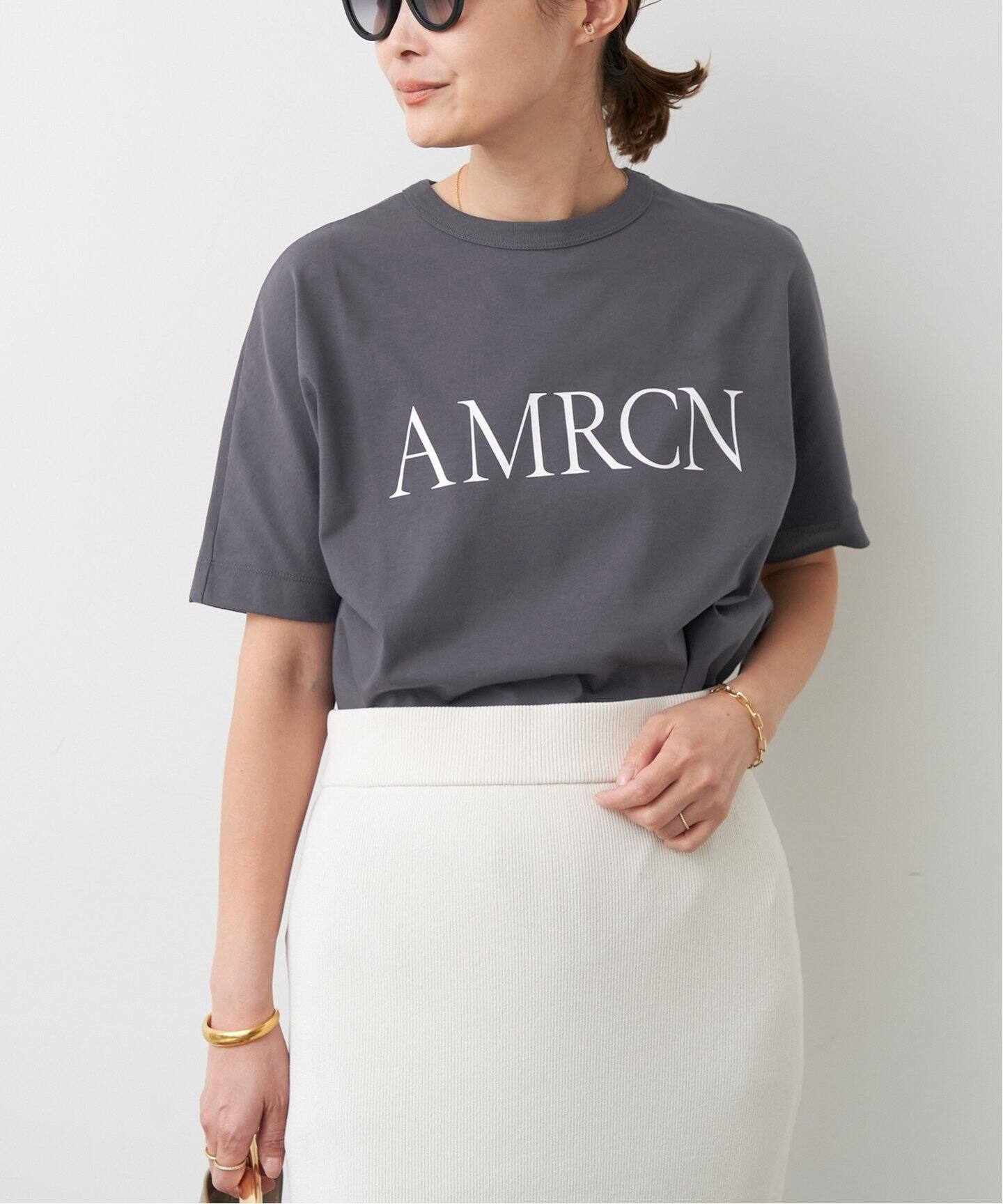 AMERICANA/アメリカーナ】AMRCN Tシャツ（Tシャツ／カットソー 