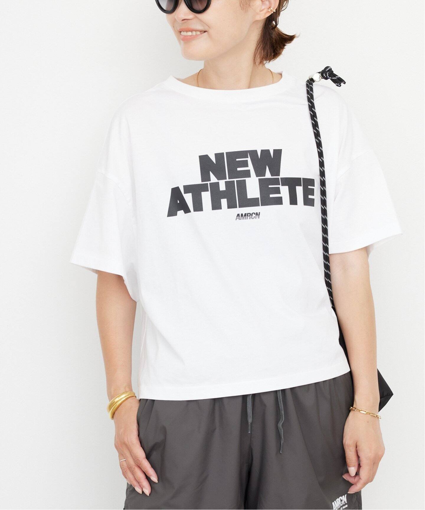 AMERICANA/アメリカーナ】SHORT ワイドTシャツ（Tシャツ／カットソー  