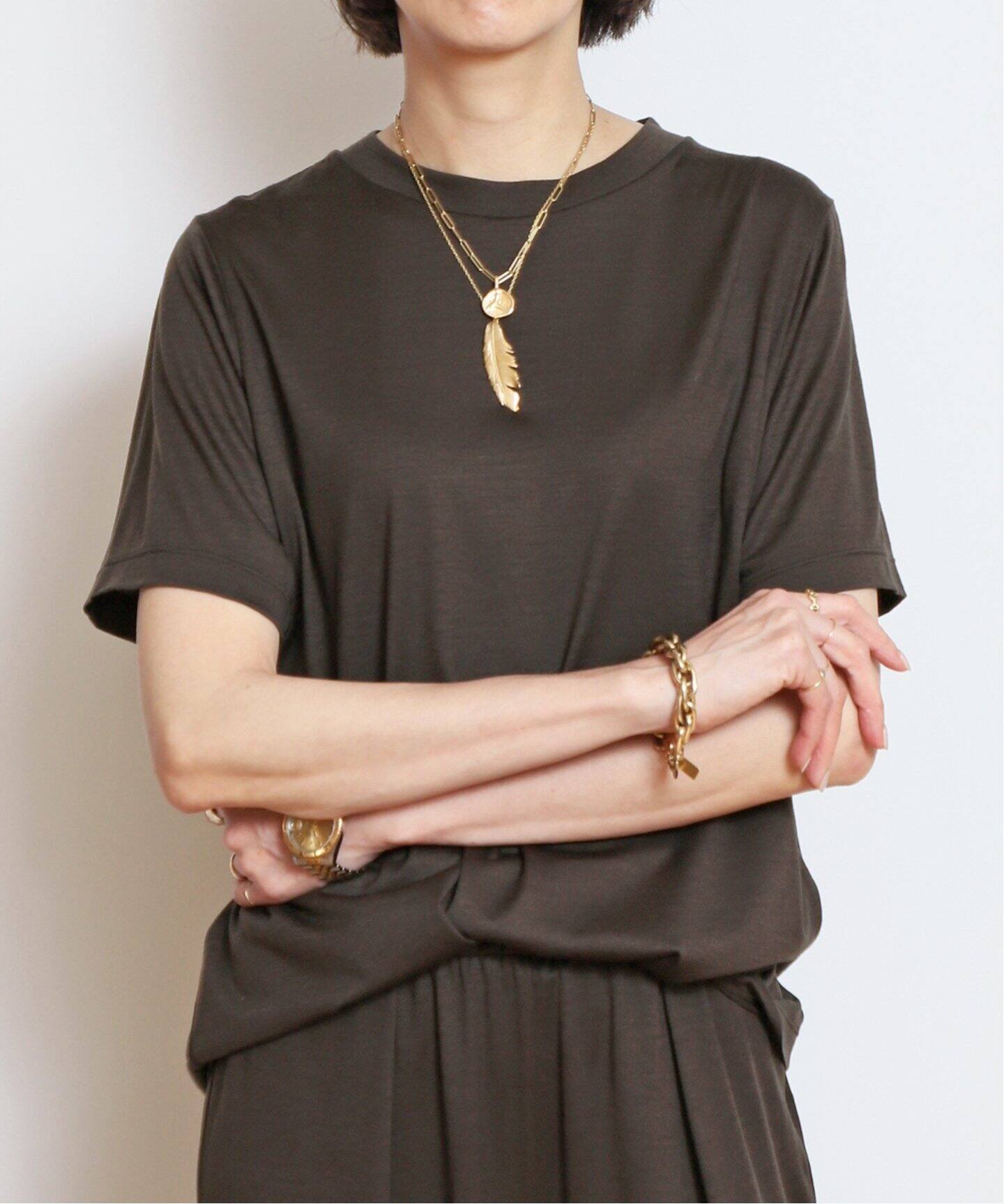 Prime wool jersey Tシャツ（Tシャツ／カットソー）｜MUSE de Deuxieme 