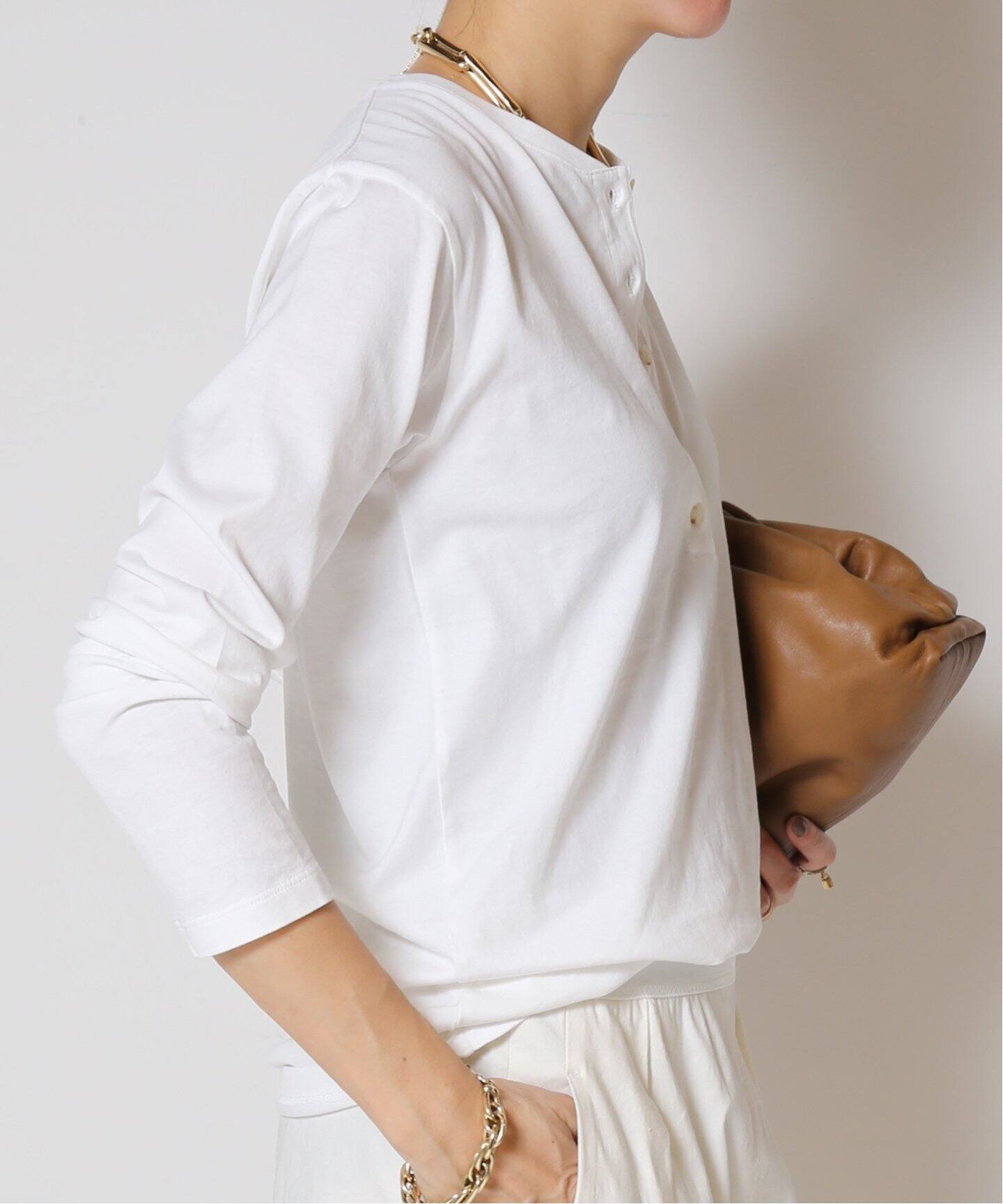 MUSE Deuxieme Classe COTTON HENRY Tシャツ 