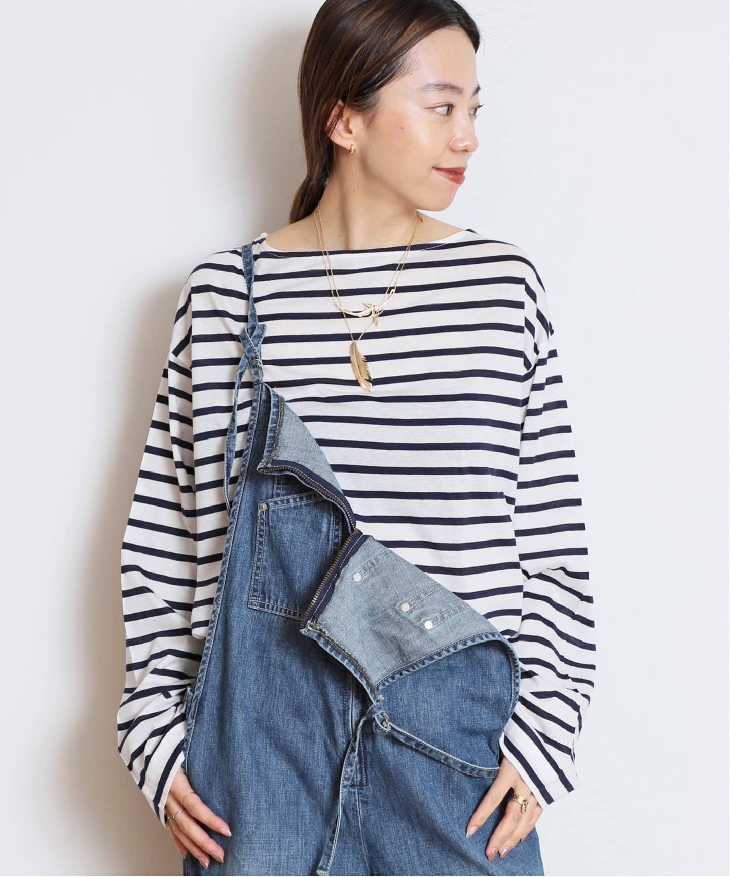 Sheer BORDER プルオーバー（Tシャツ／カットソー）｜MUSE de