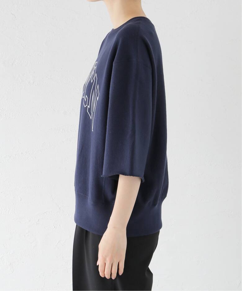 AMERICANA/アメリカーナ】 CUT OFF クルーネック スウェット  