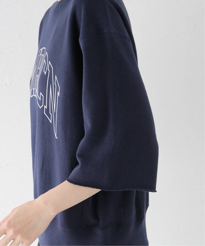 AMERICANA/アメリカーナ】 CUT OFF クルーネック スウェット  