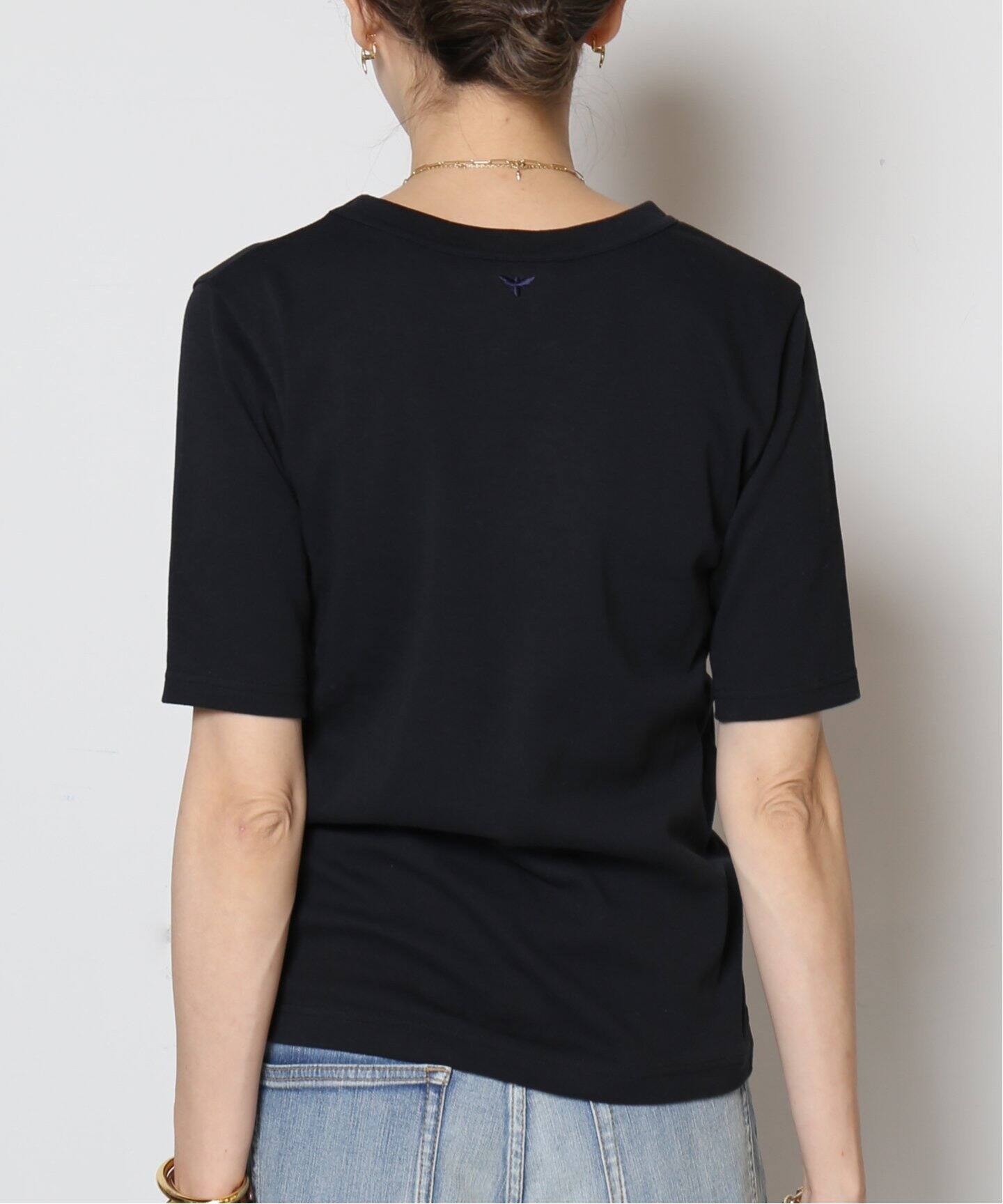 MADISONBLUE/マディソンブルー】ハーフスリーブ クルーTシャツ（T 