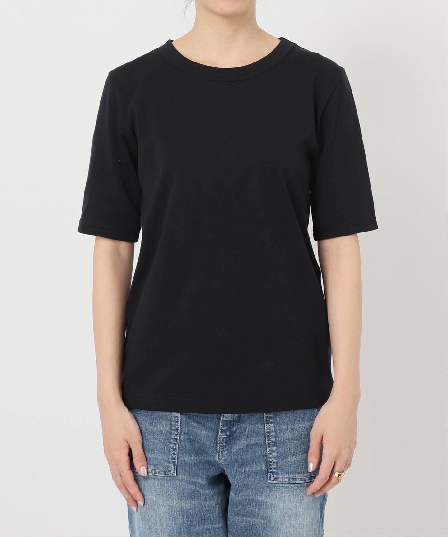 MADISONBLUE/マディソンブルー】ハーフスリーブ クルーTシャツ（T  