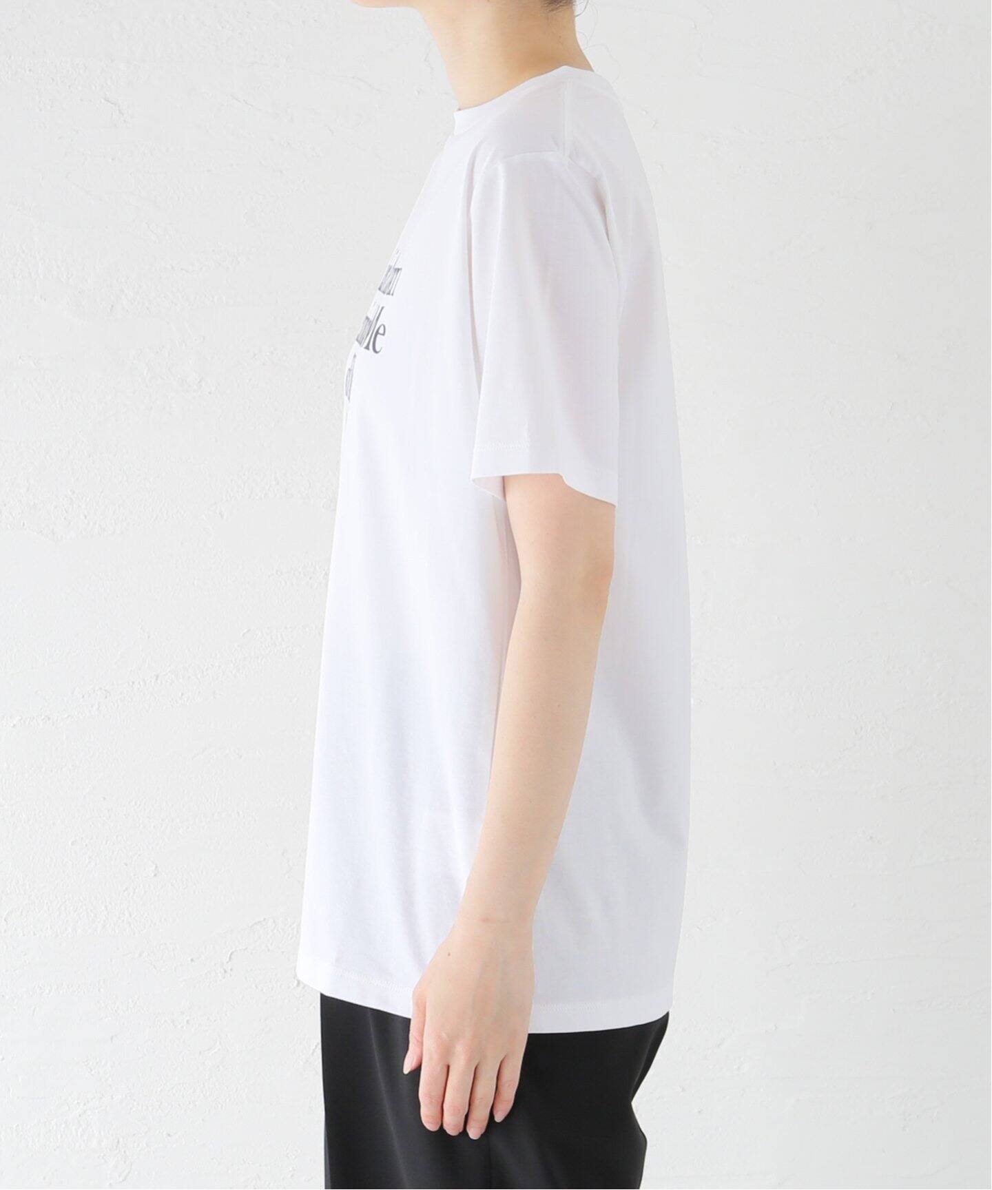 AMERICANA/アメリカーナ】 MESSAGE Tシャツ(WHITE)（Tシャツ 