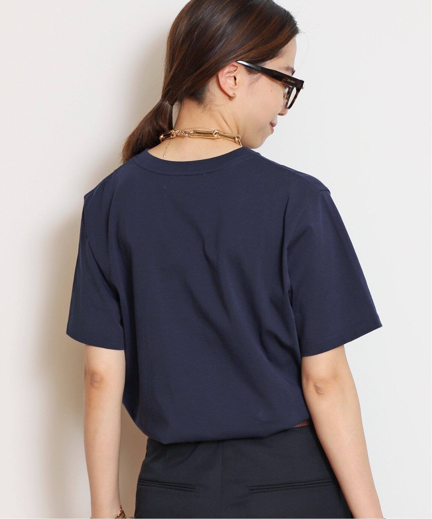 AMERICANA/アメリカーナ】 MESSAGE Tシャツ(NAVY)（Tシャツ  