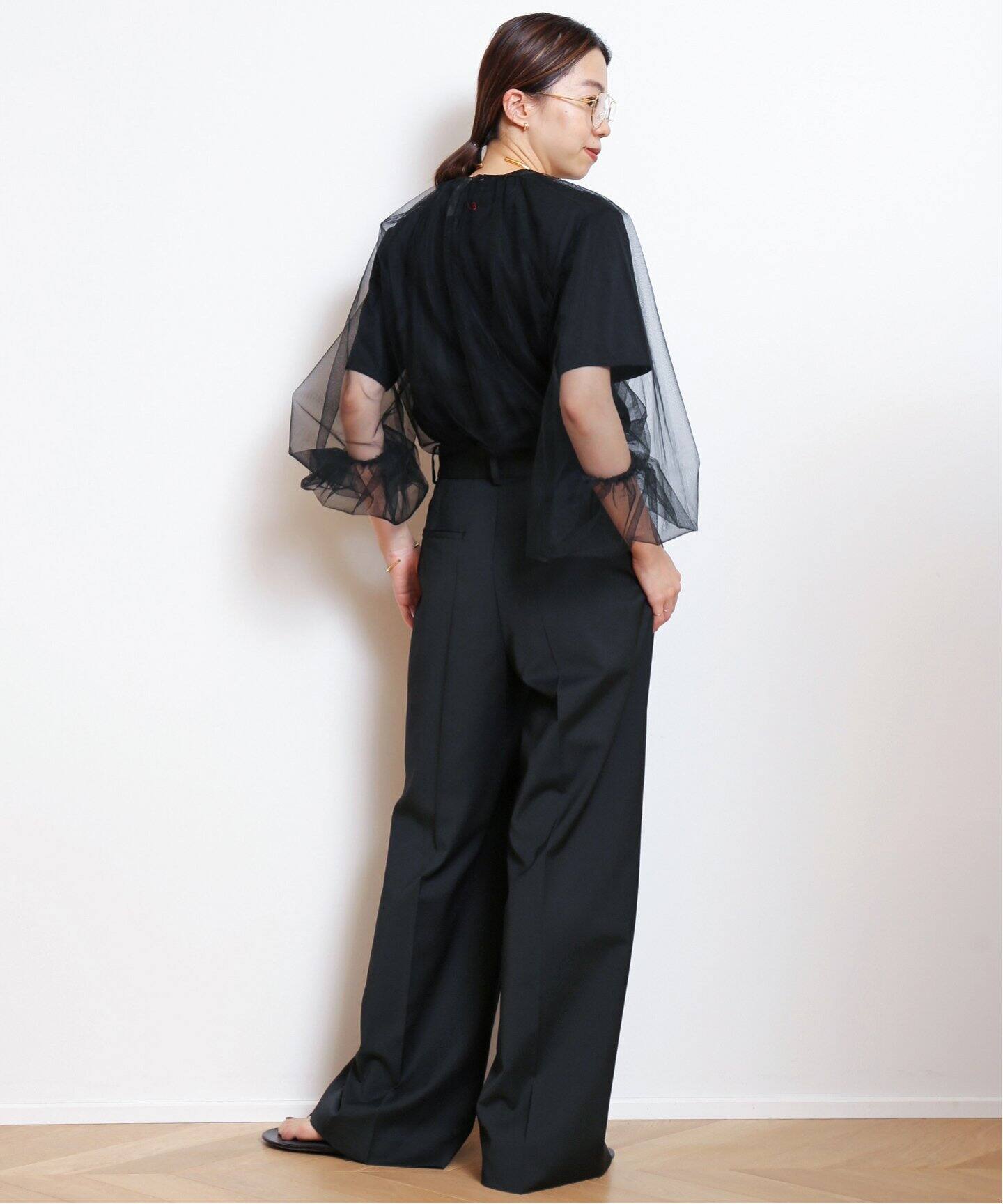 VICTORIA BECKHAM/ヴィクトリアベッカム】 MESSAGE Tシャツ(BLACK)（T  