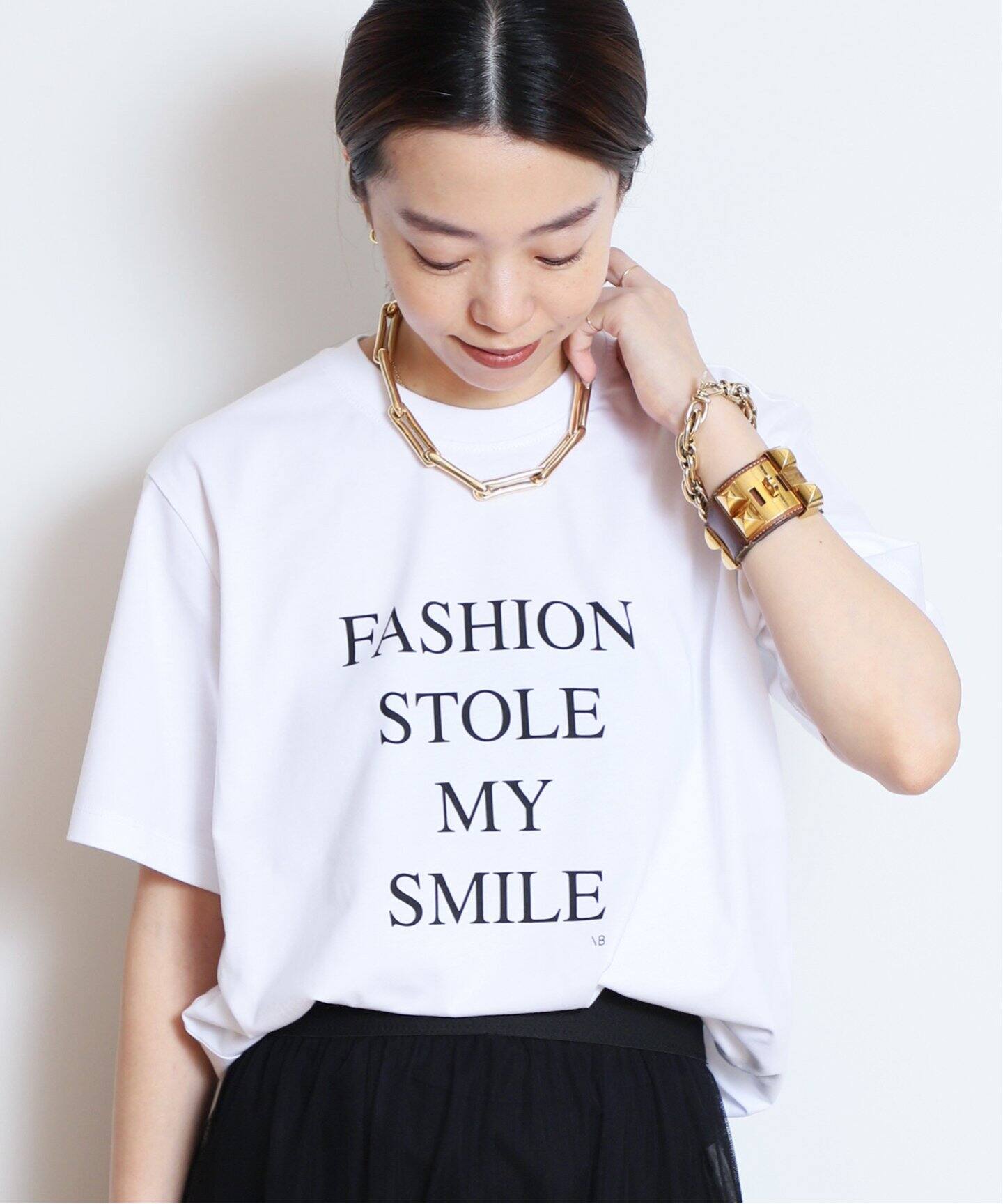 VICTORIA BECKHAM/ヴィクトリアベッカム】MESSAGE Tシャツ（WHITE）（T  