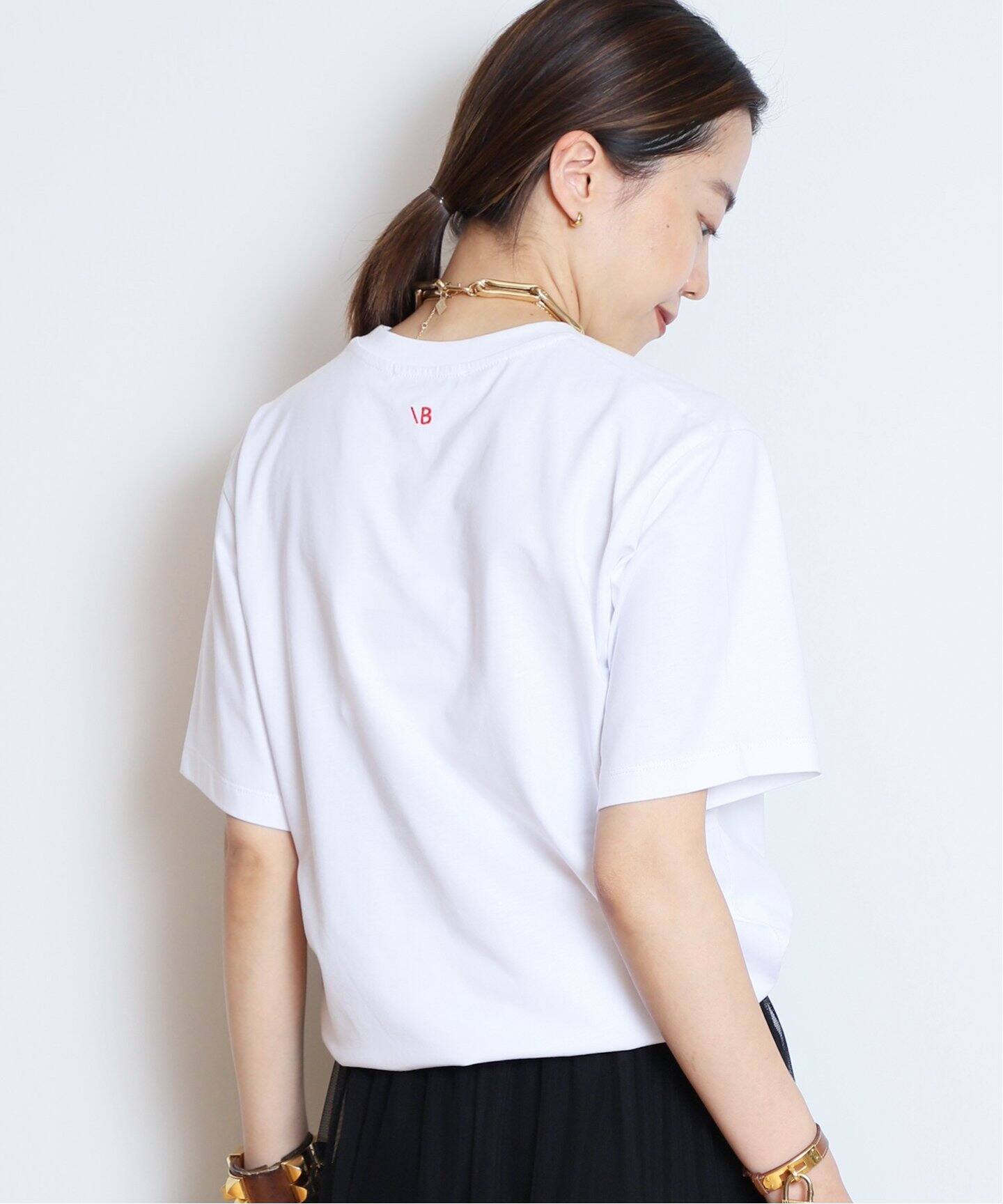 VICTORIA BECKHAM/ヴィクトリアベッカム】MESSAGE Tシャツ（WHITE）（T  