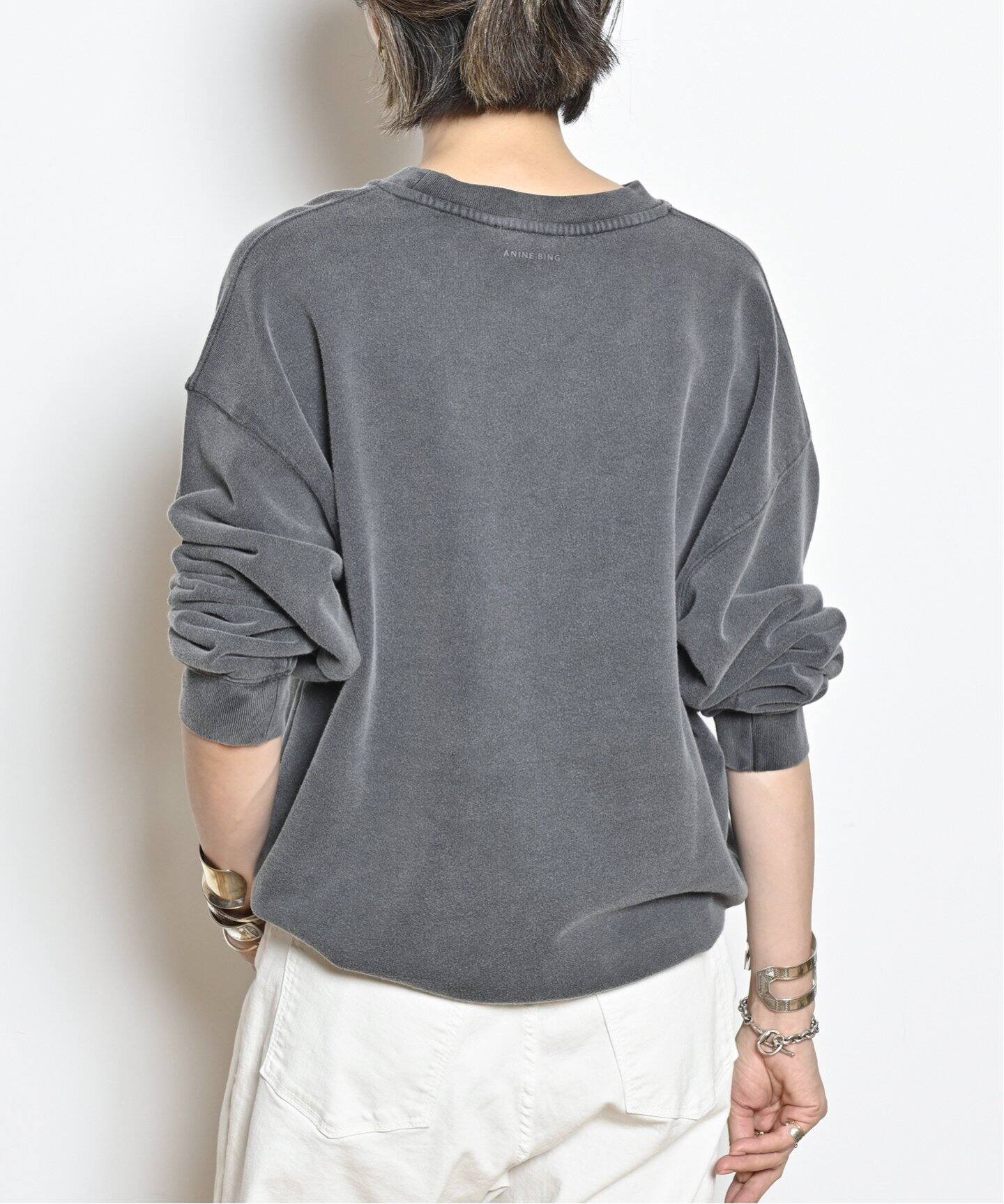 ANINE BING/アニービン】SPENCER SWEATSHIRT SPOTTED スウェット  
