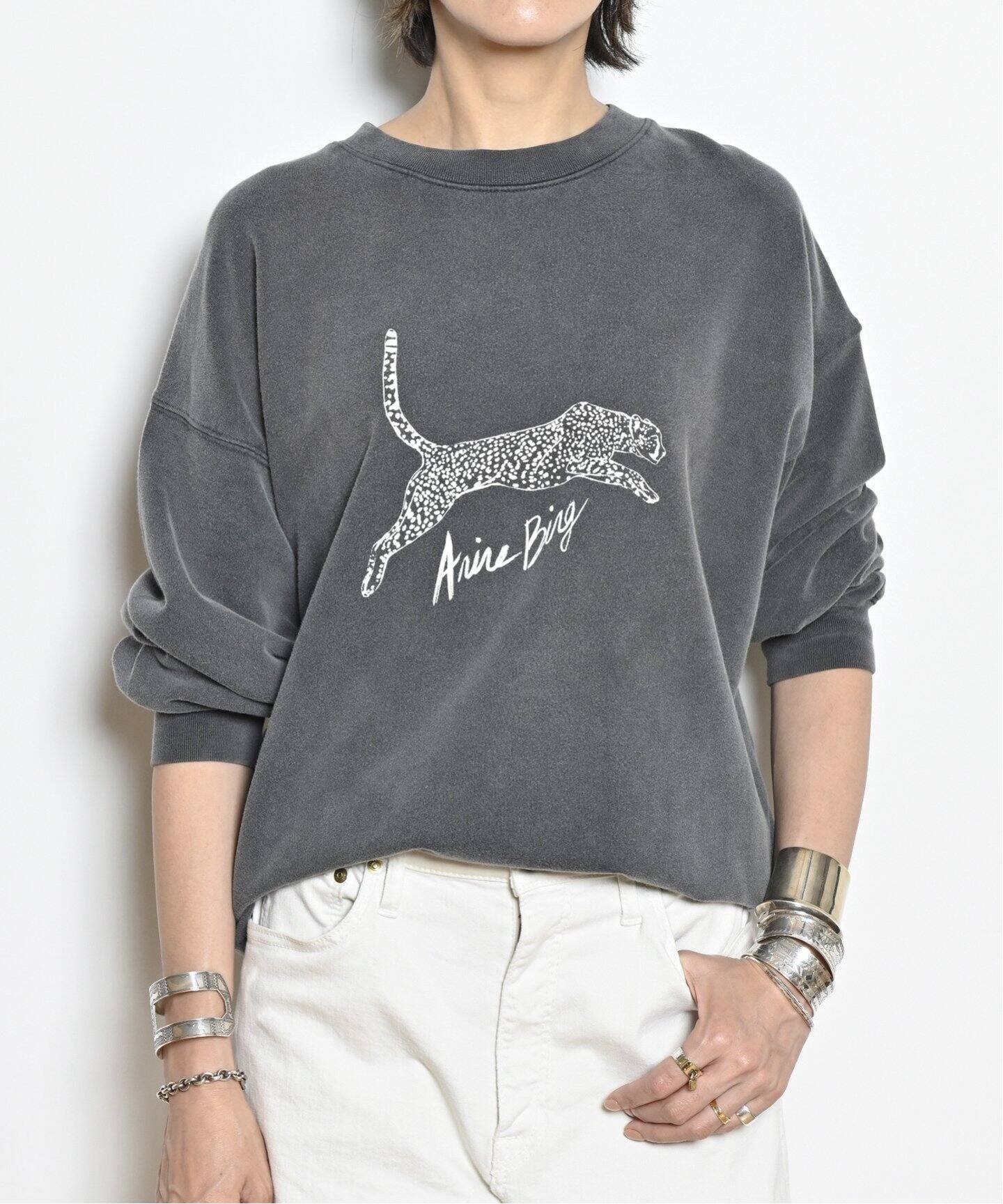 ANINE BING/アニービン】SPENCER SWEATSHIRT SPOTTED スウェット  