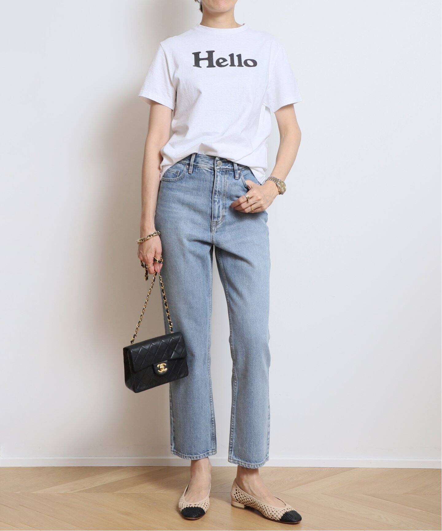 MADISONBLUE/マディソンブルー】 HELLO Tシャツ（Tシャツ／カットソー 