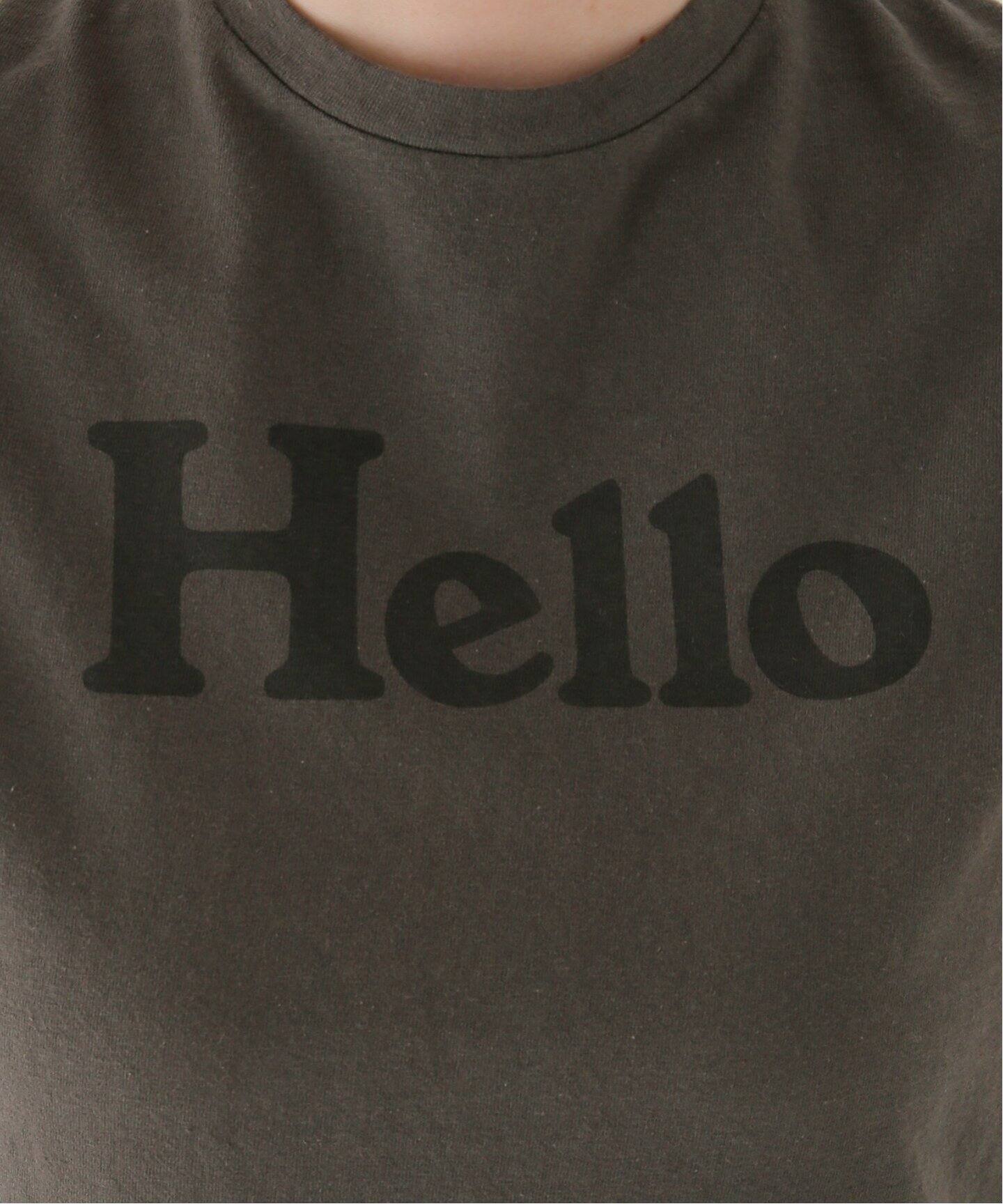 マディソンブルーMADISONBLUE□定番ハローHELLOロゴTシャツグレー  
