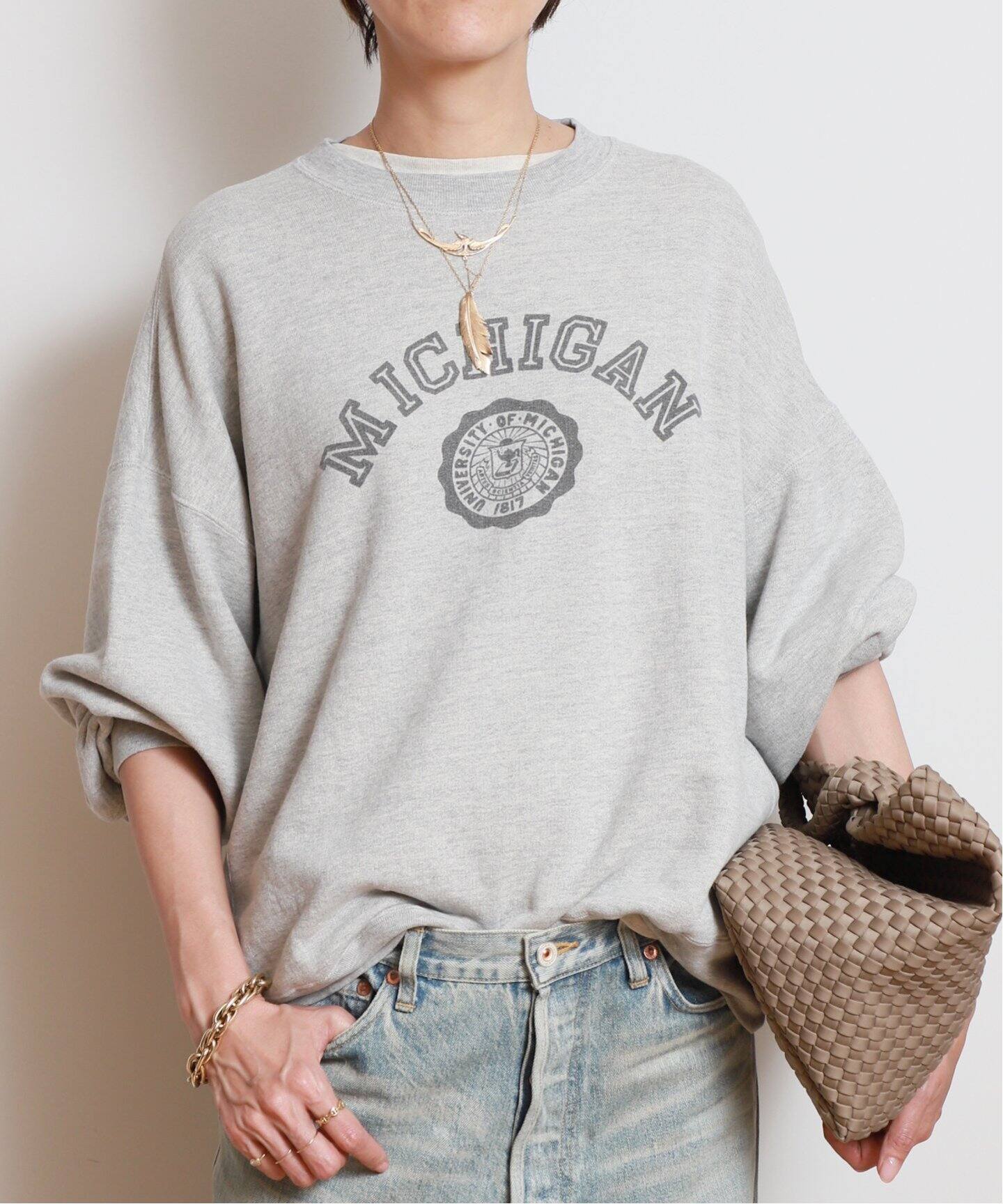 REMI RELIEF/レミレリーフ】 MICHIGAN C/N プルオーバー（スウェット  