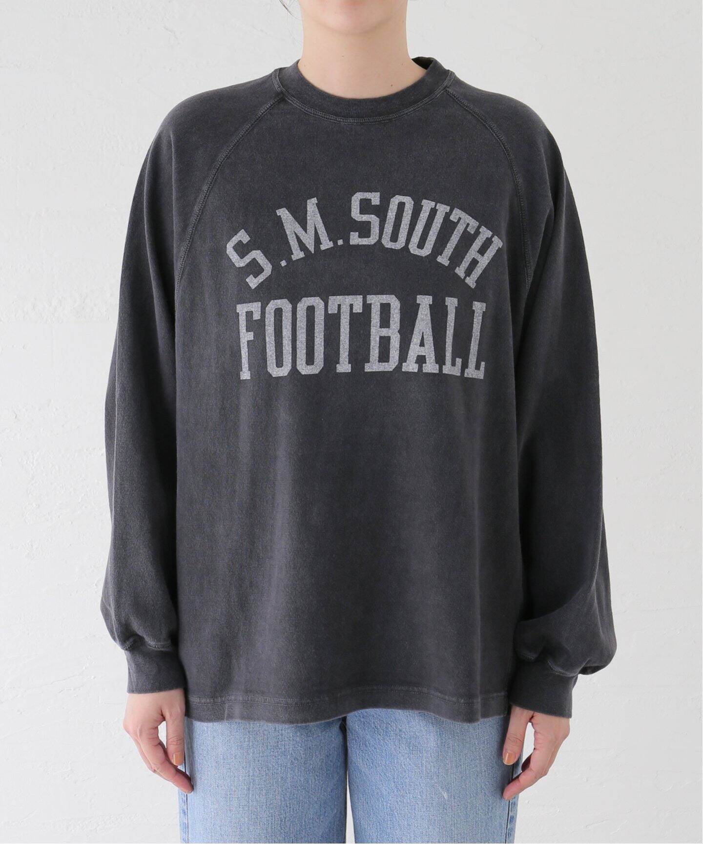 REMI RELIEF/レミレリーフ】 FOOTBALL RAGLAN L/S Tシャツ(black)（T  