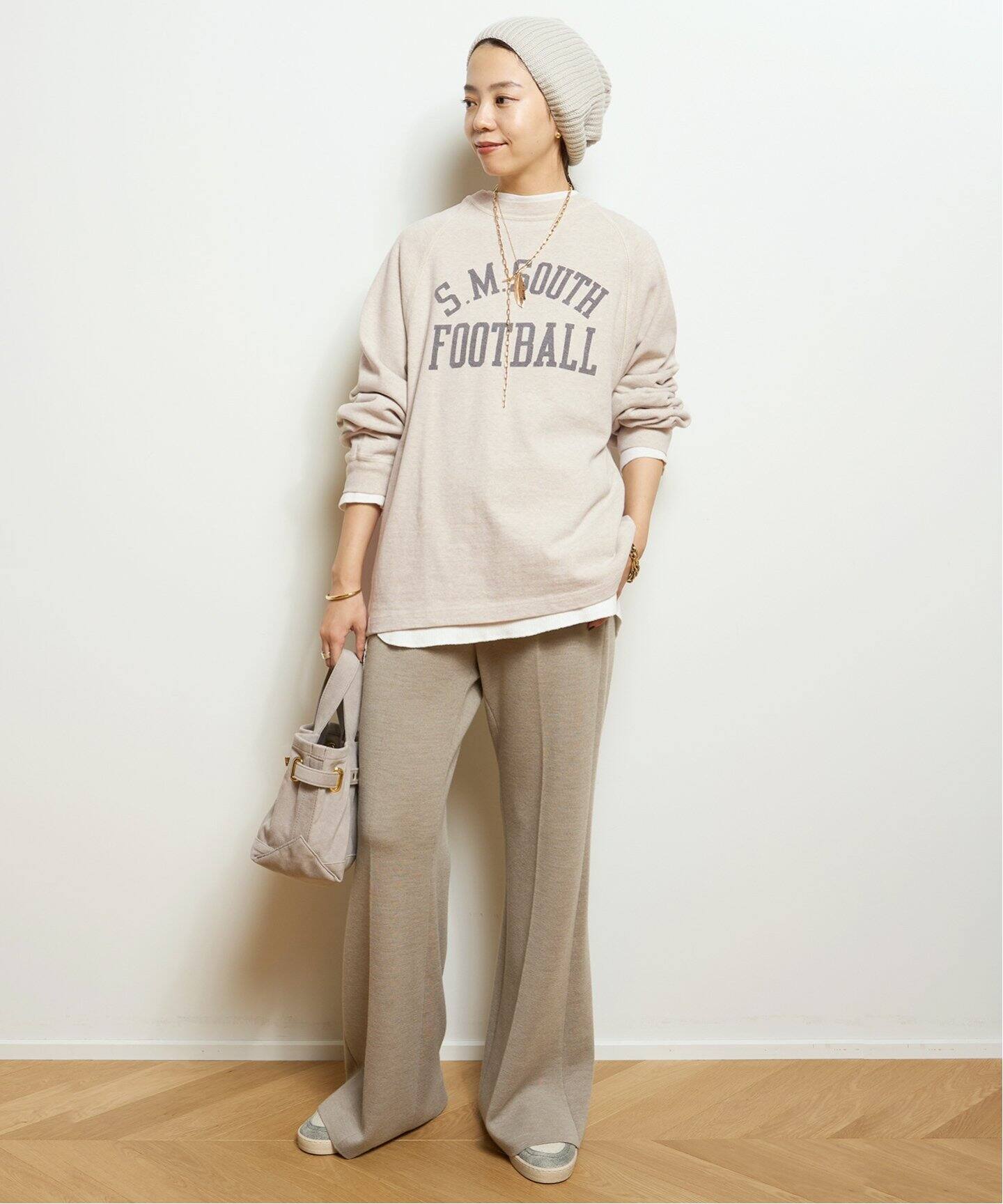 REMI RELIEF/レミレリーフ】 FOOTBALL RAGLAN L/S Tシャツ(oatmeal  