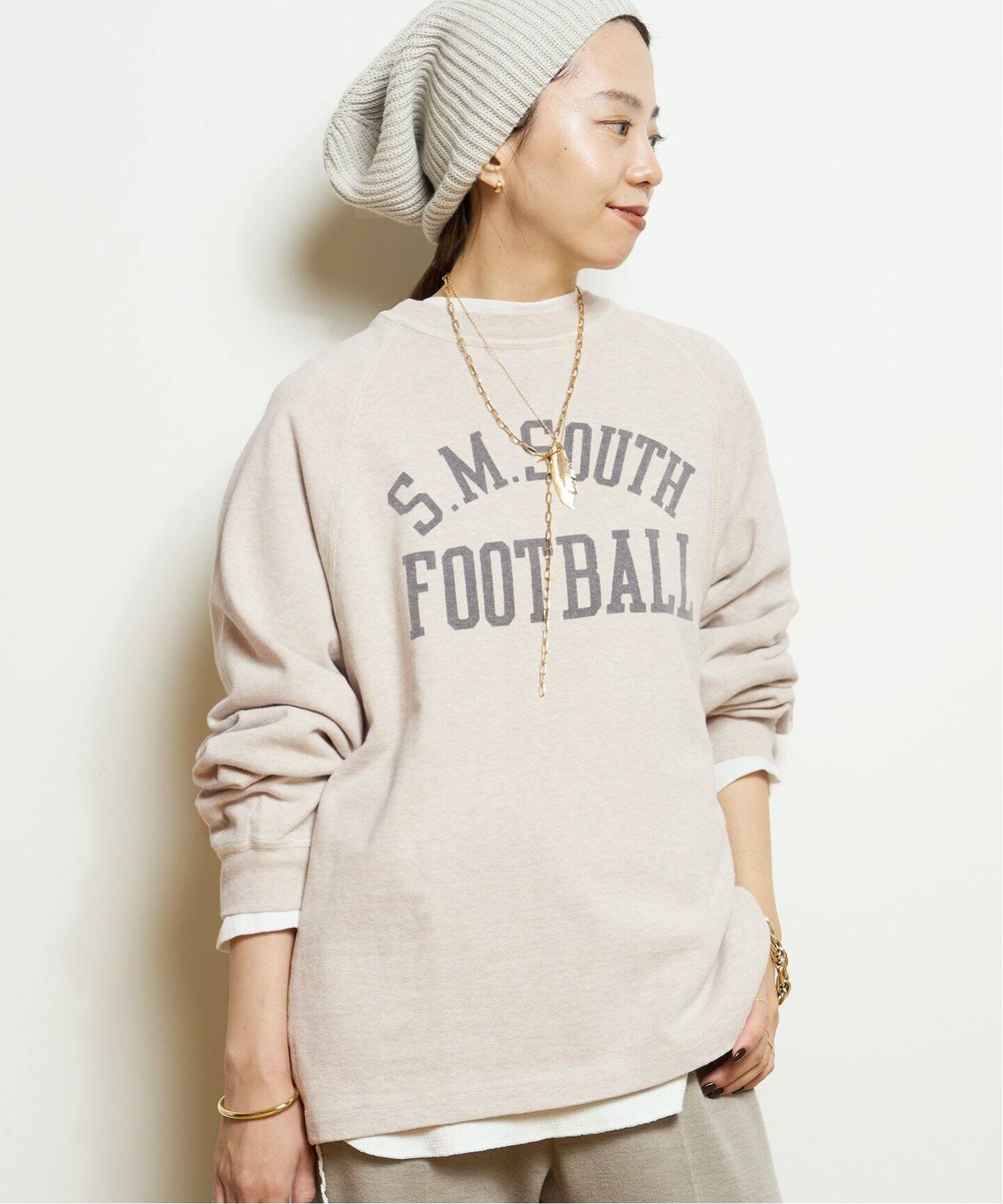 REMI RELIEF/レミレリーフ】 FOOTBALL RAGLAN L/S Tシャツ(oatmeal  