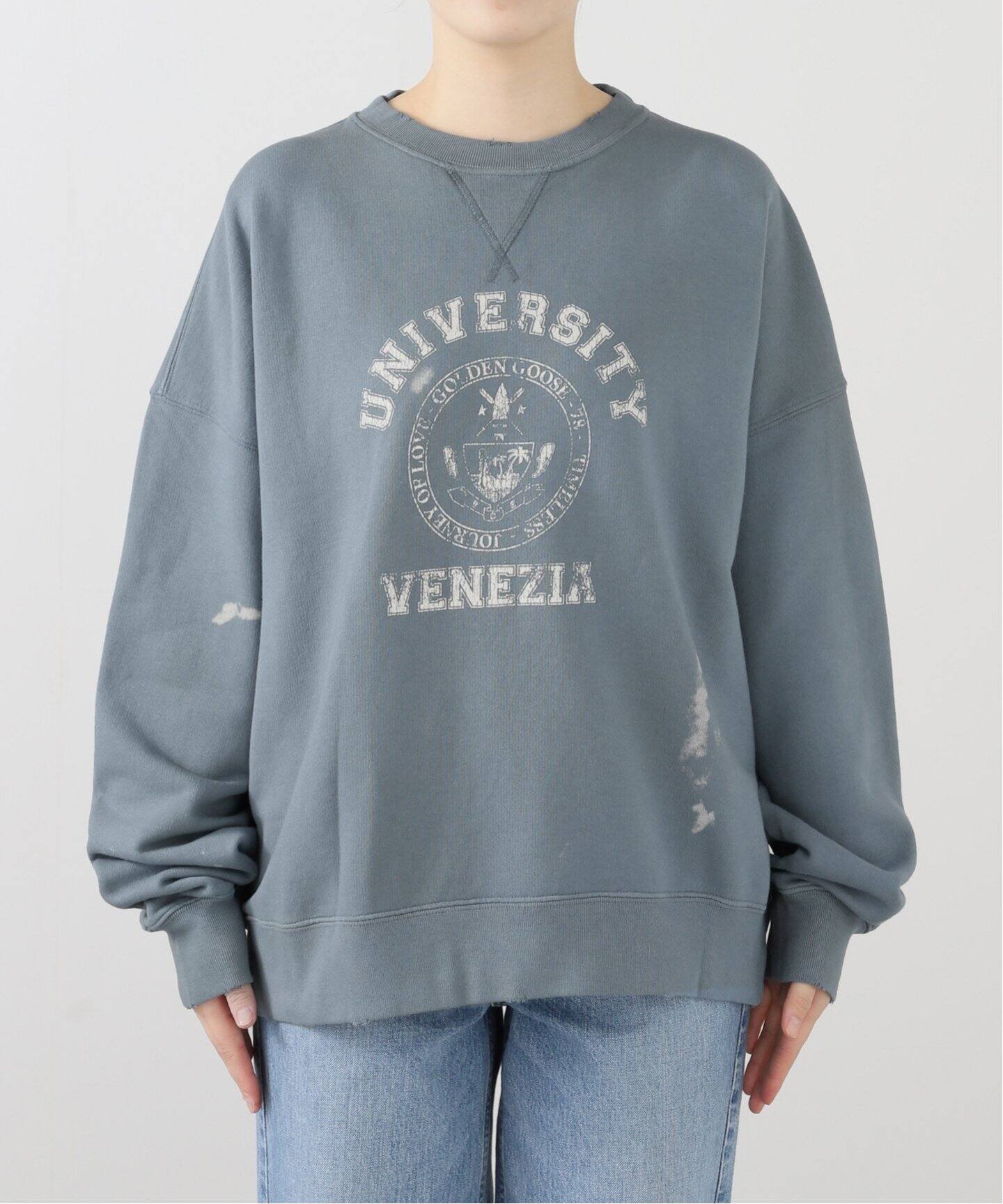 GOLDEN GOOSE / ゴールデングース】UNISEX CREW NECK COLLEGE 