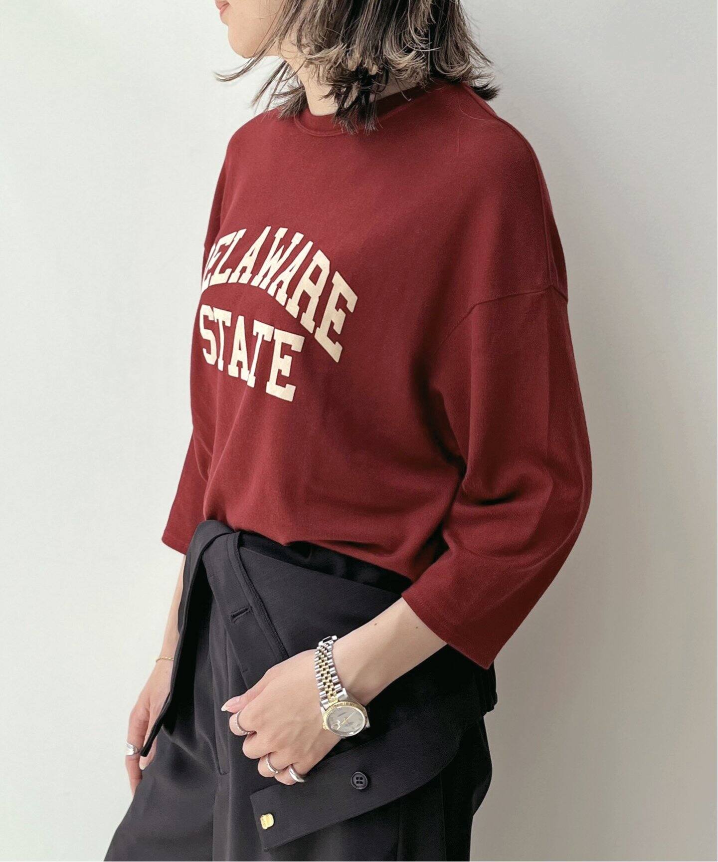 AMERICANA/アメリカーナ】 Football T-shirt（Tシャツ／カットソー  