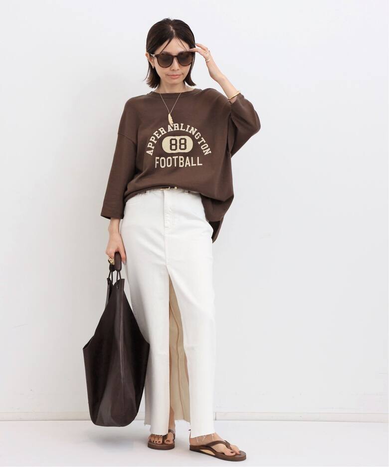 AMERICANA/アメリカーナ】 Football T-shirt（Tシャツ／カットソー 