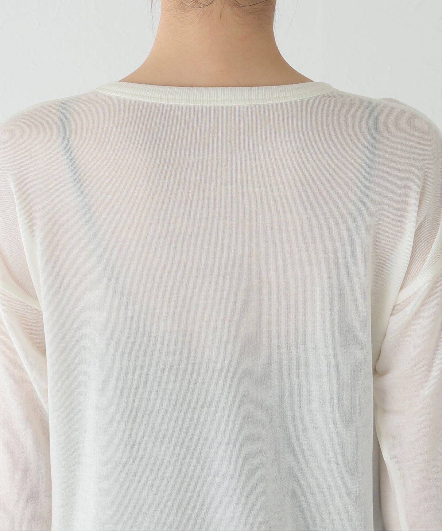Cashmere Silk Sheer T Shirt（Tシャツ／カットソー）｜L