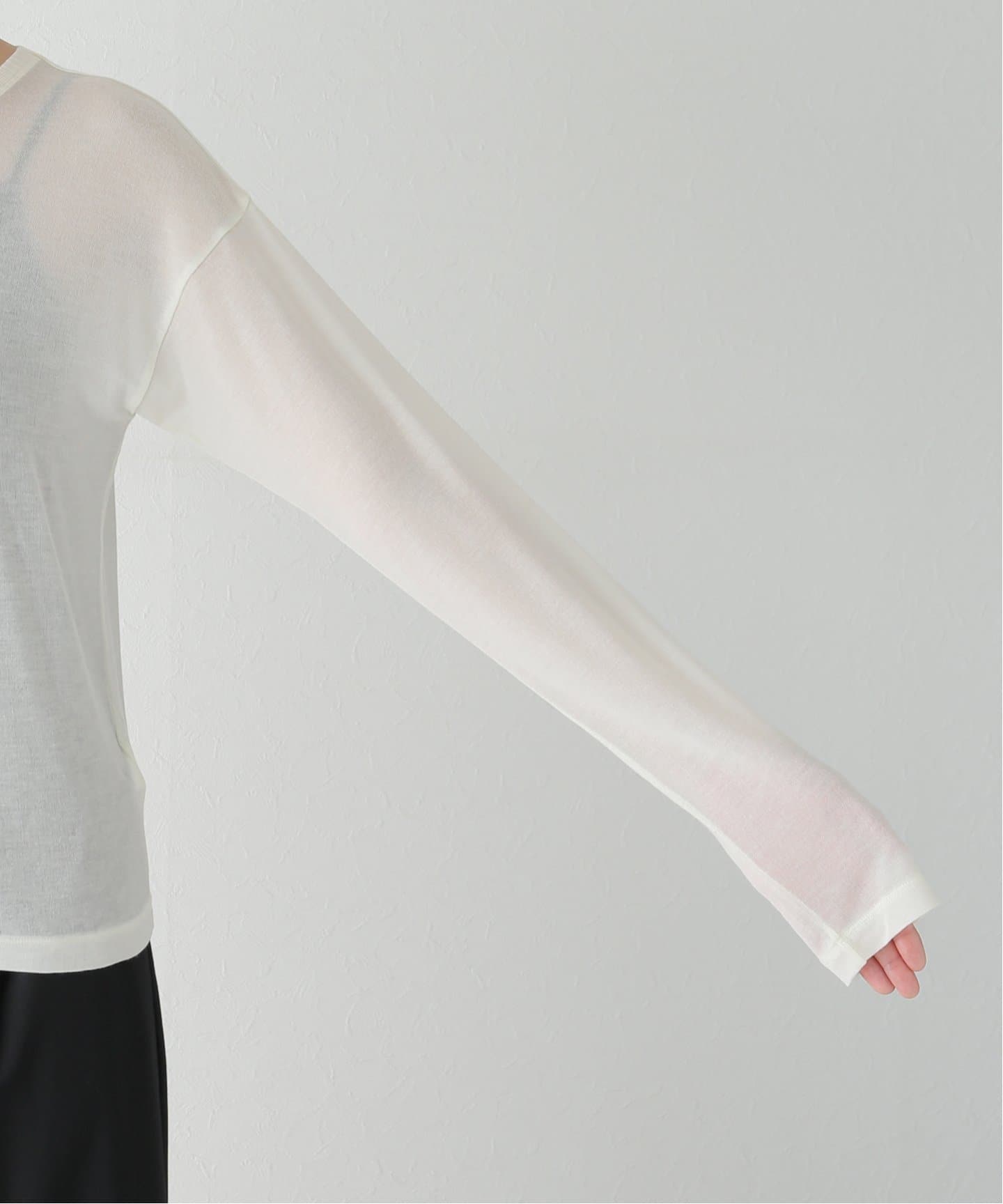 Cashmere Silk Sheer T Shirt（Tシャツ／カットソー）｜L