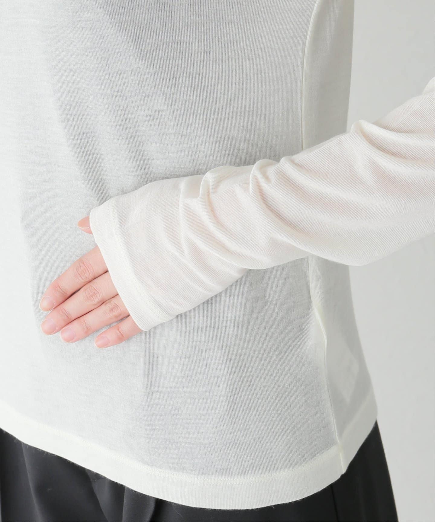 Cashmere Silk Sheer T Shirt（Tシャツ／カットソー）｜L