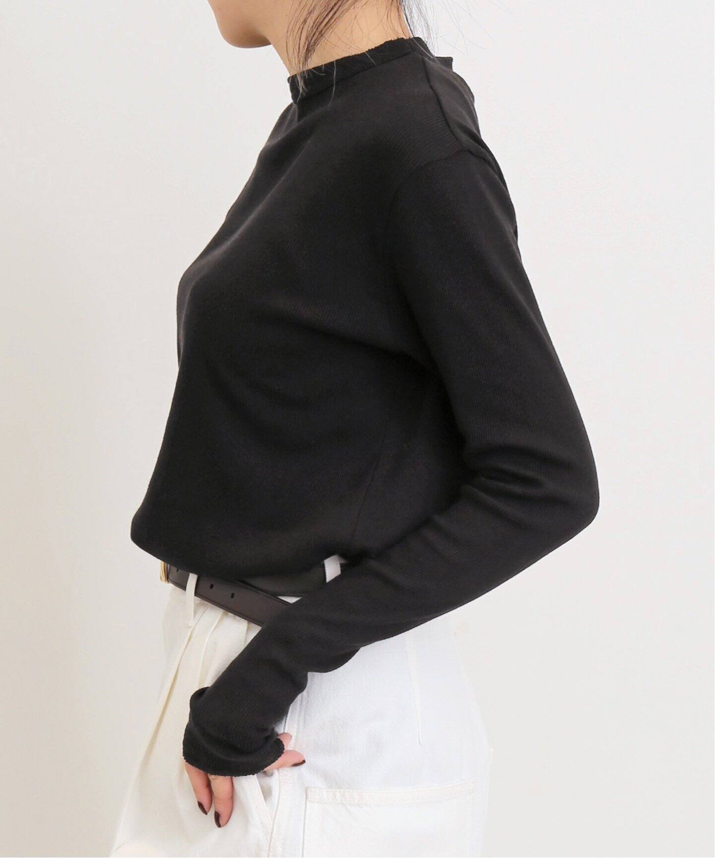 RIB LONGSLEEVE T-SHIRT（Tシャツ／カットソー）｜L'Appartement