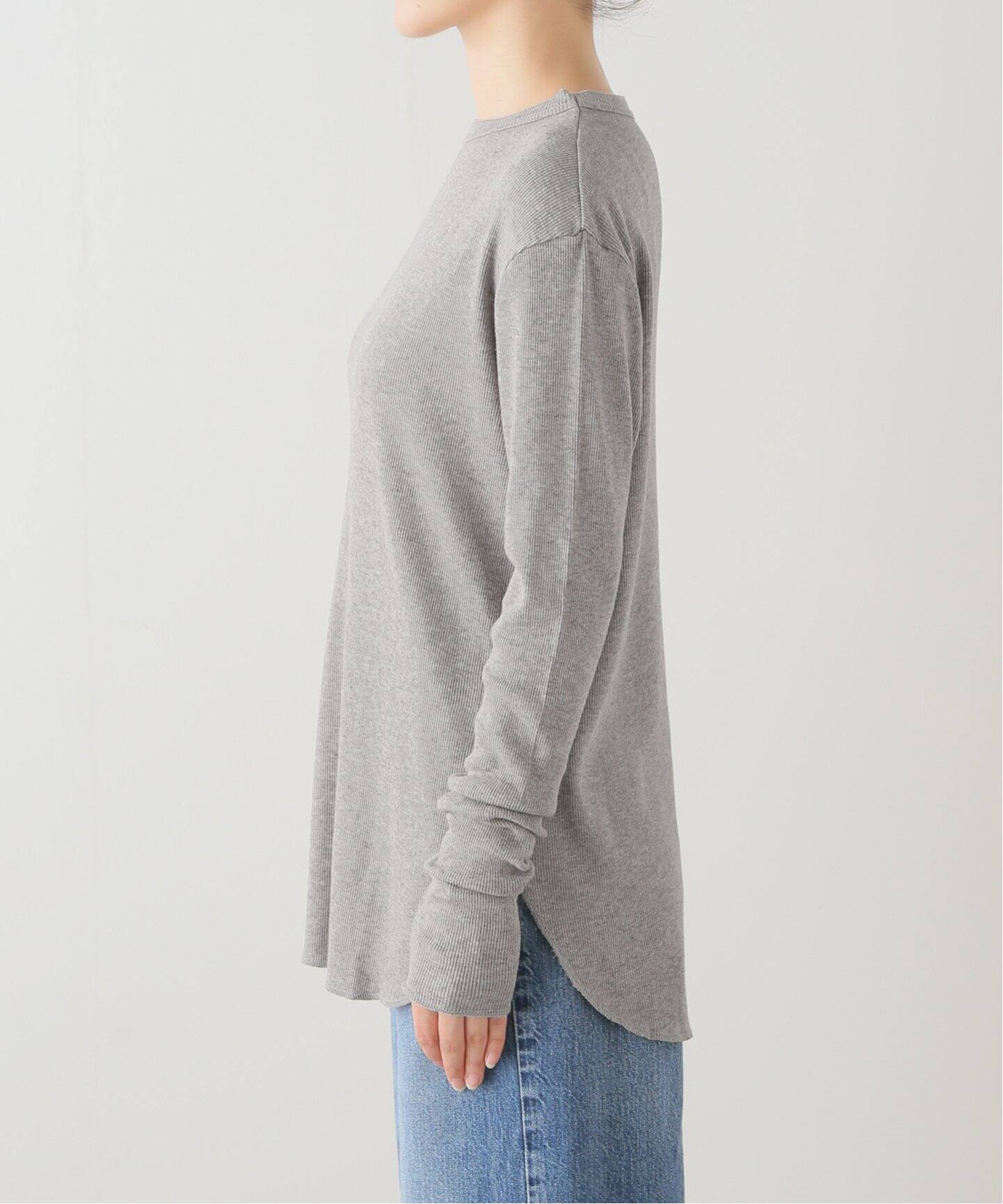L'Appartement アパルトモン　リブカットソー RIB LONGSLEEVE T-SHIRT（Tシャツ／カットソー）｜L'Appartement